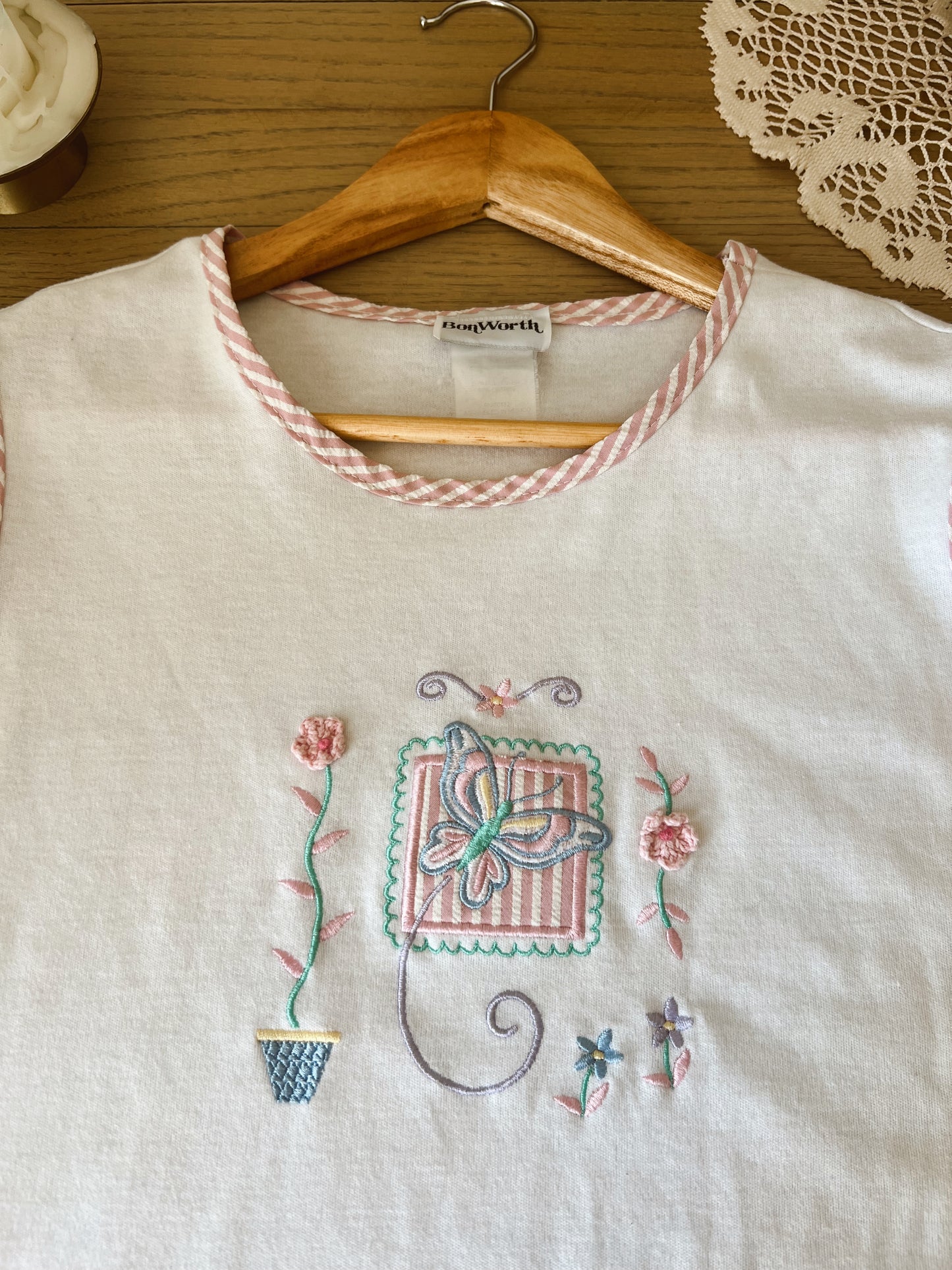 Vtg Embroidered Tank (M)