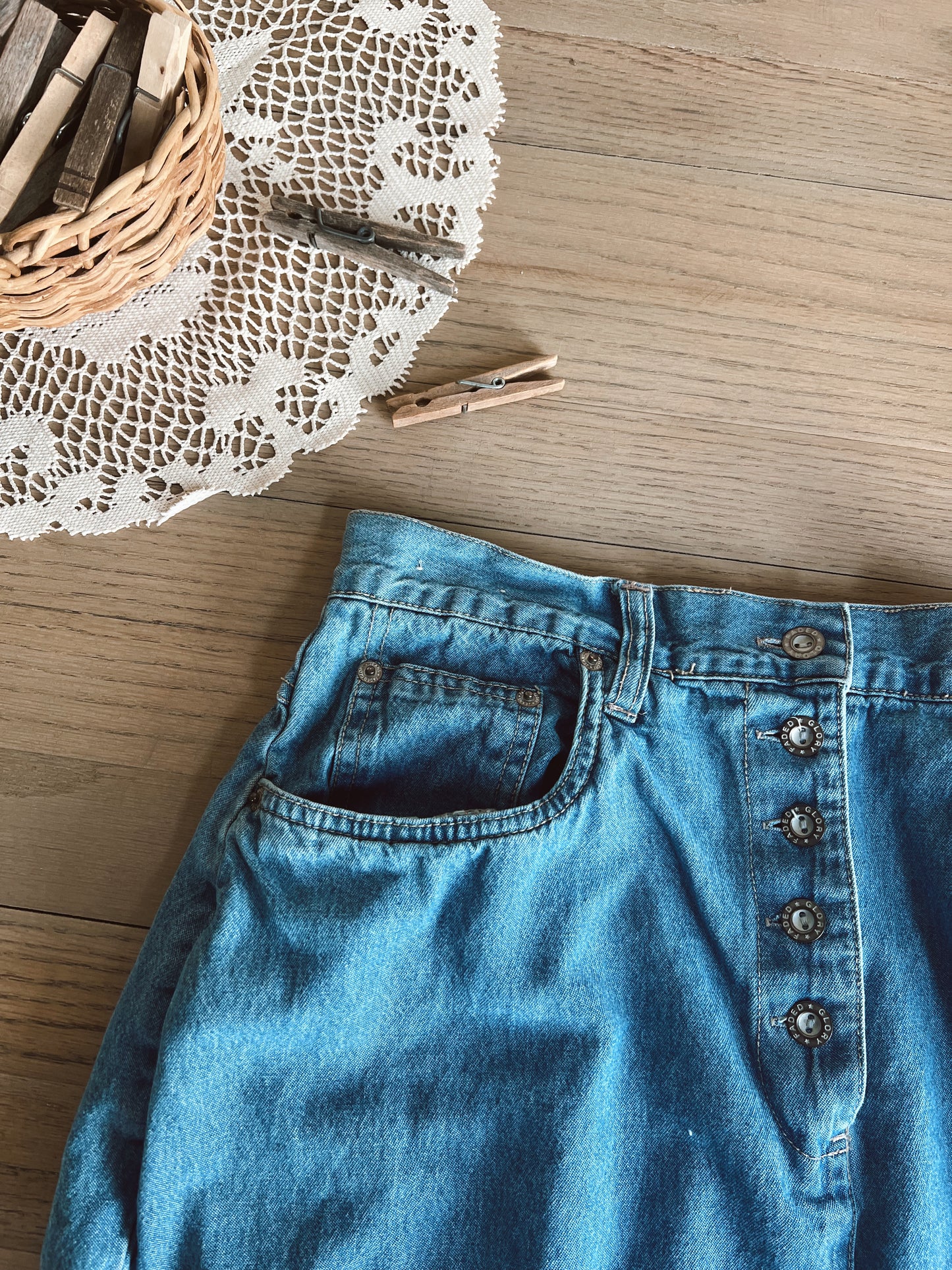 Vintage Denim Skirt (14)