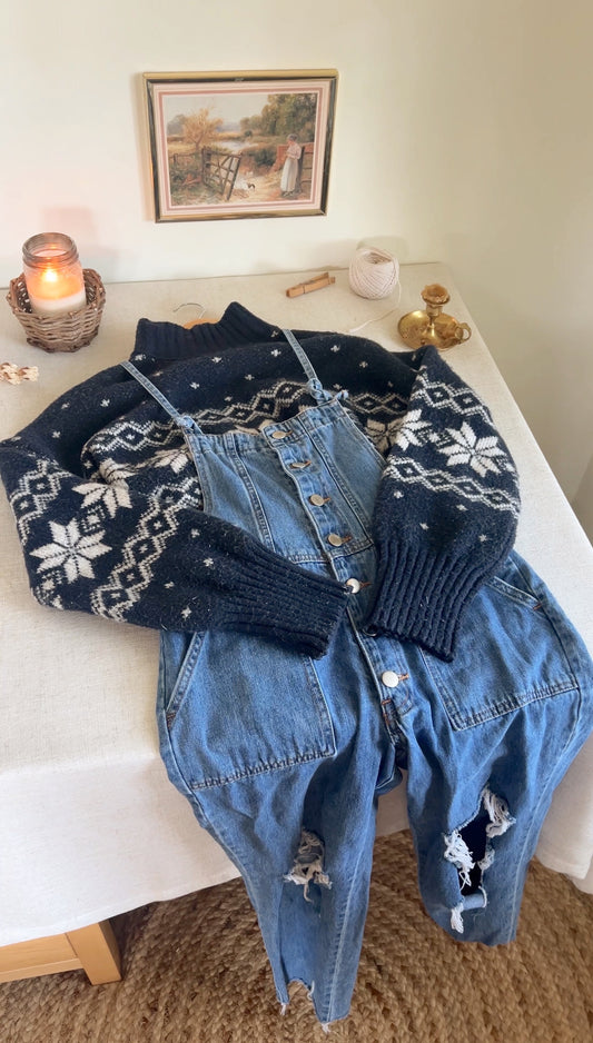 Denim Overalls (S)