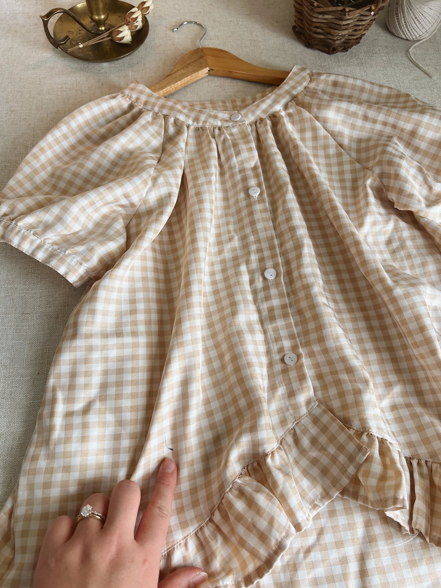 Gingham Blouse (M)