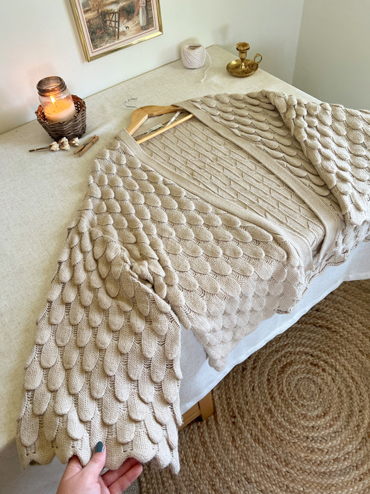 Cozy Scalloped Cardigan (M-XXL)