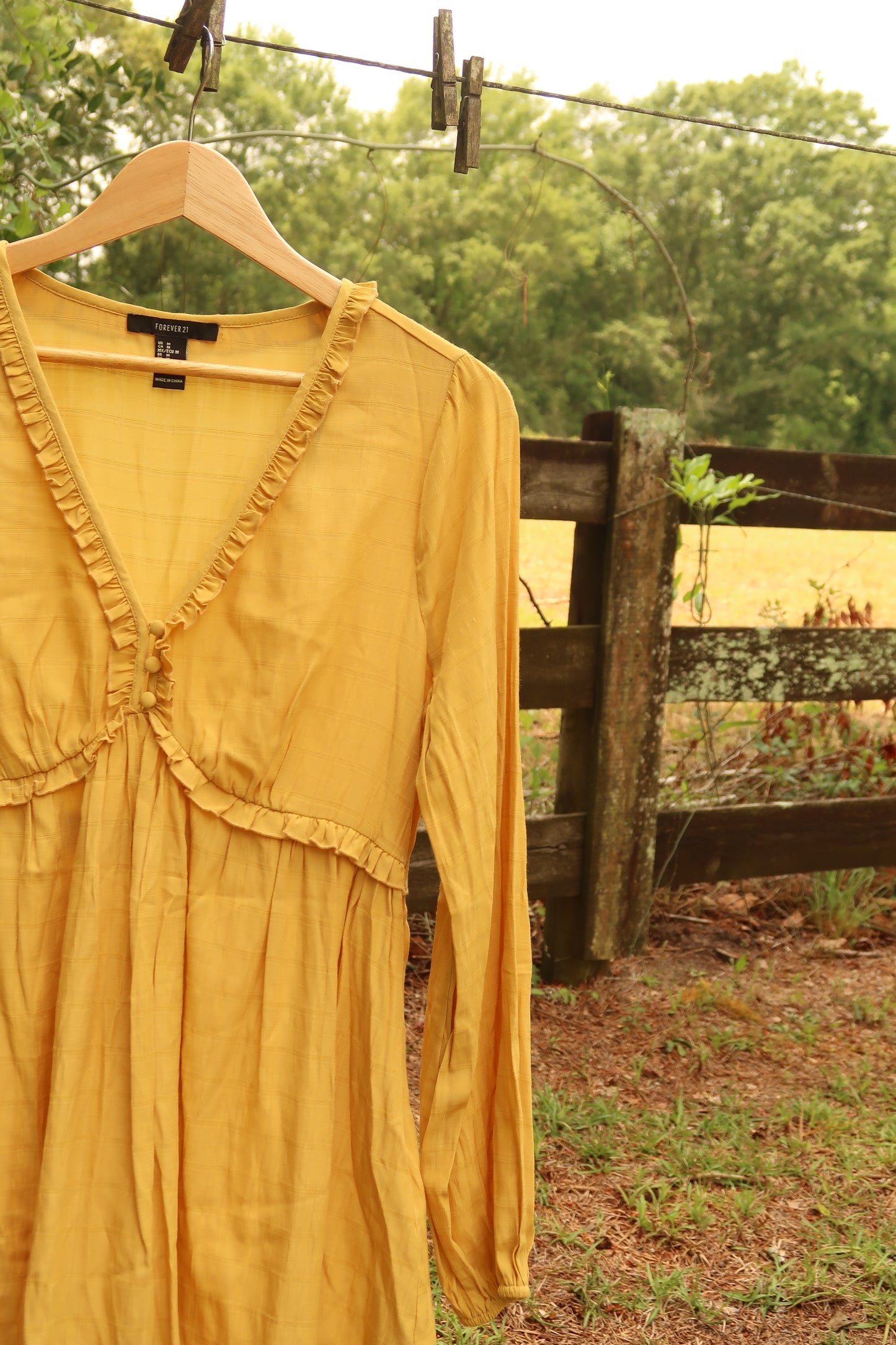 Mustard Mini Dress (M)