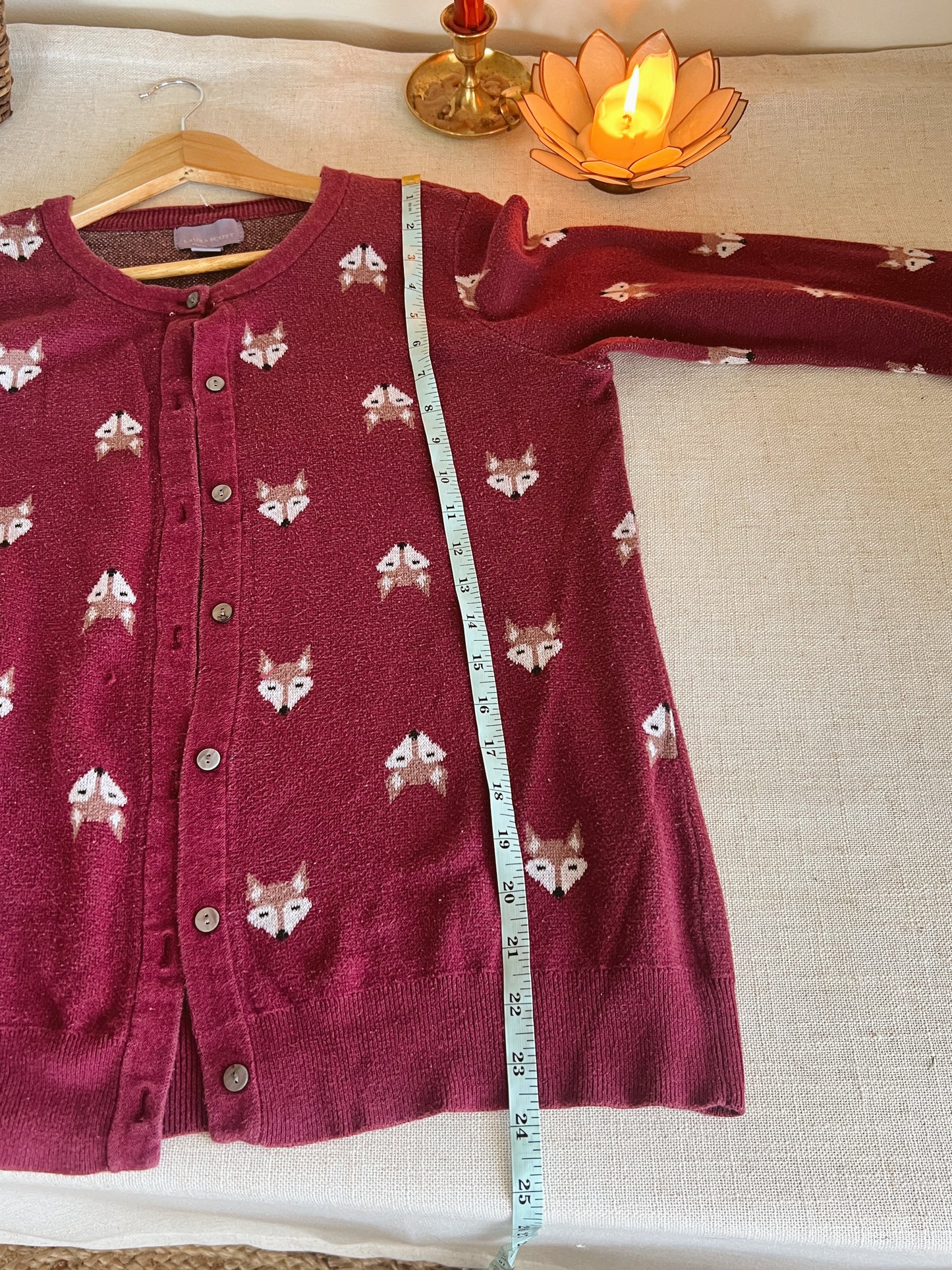 Cozy Fox Cardigan (M)