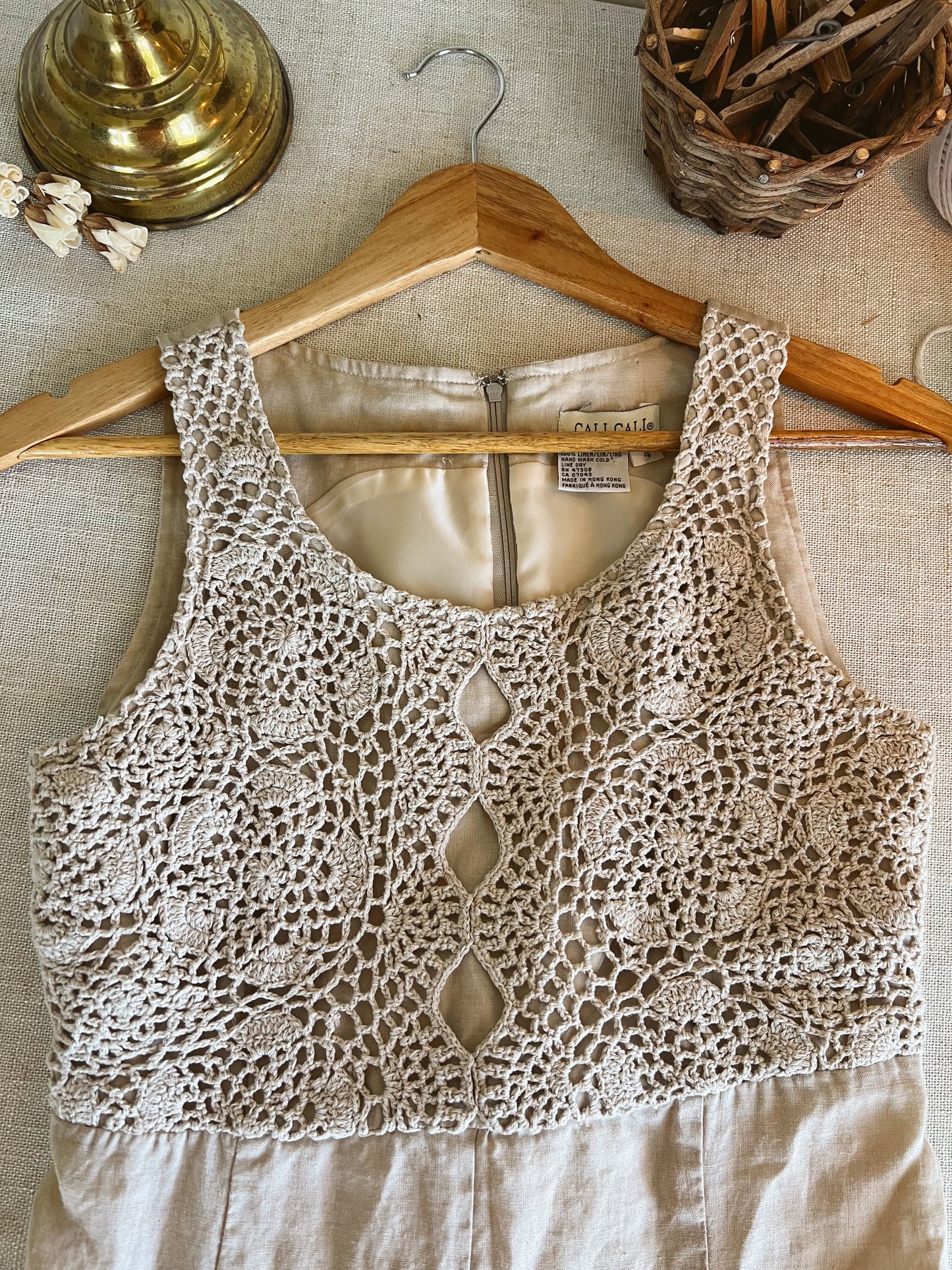 Vintage Linen Dress (4)