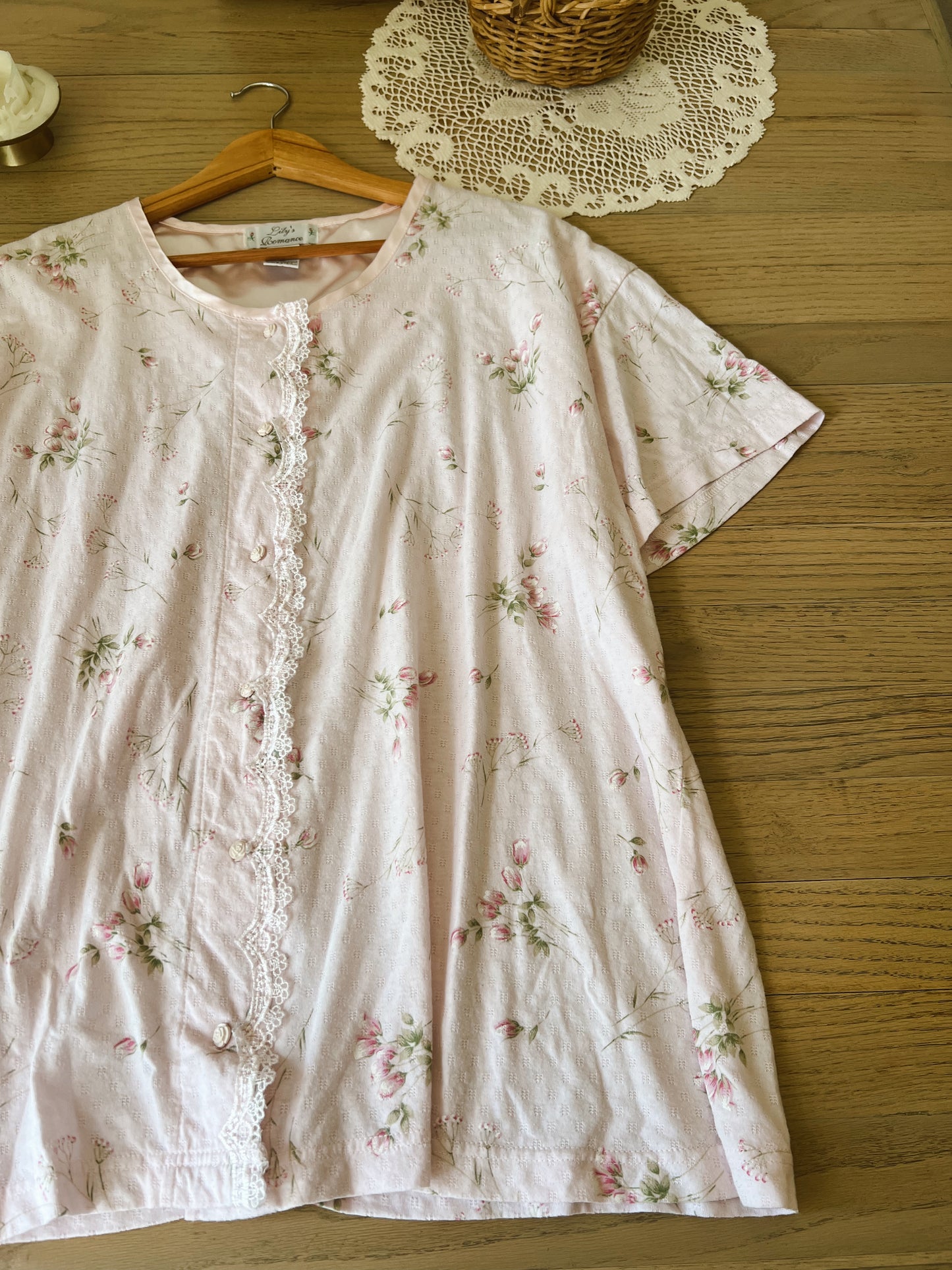 Vintage Floral Blouse (XL)