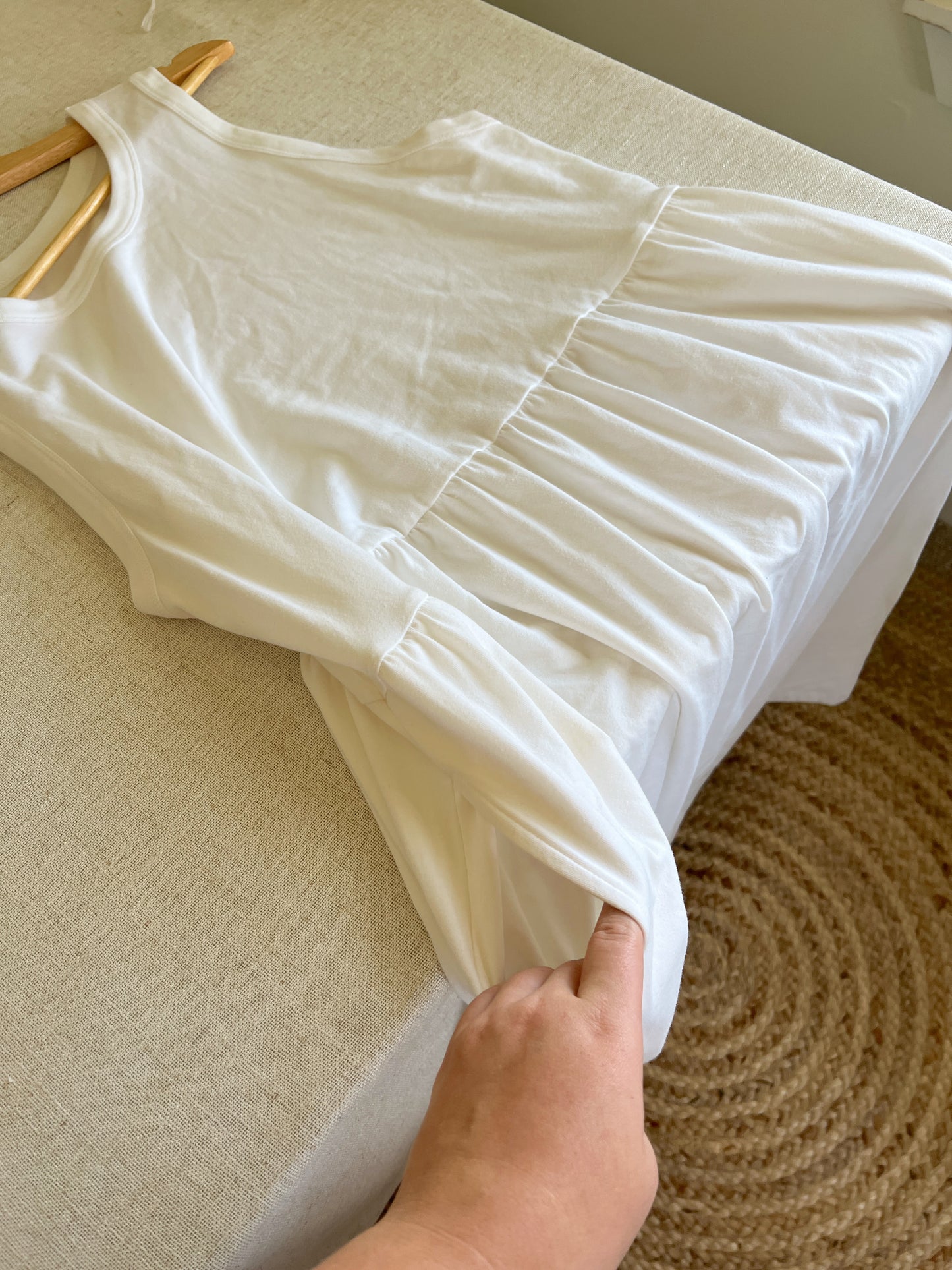 Coziest White Dress (XXL)