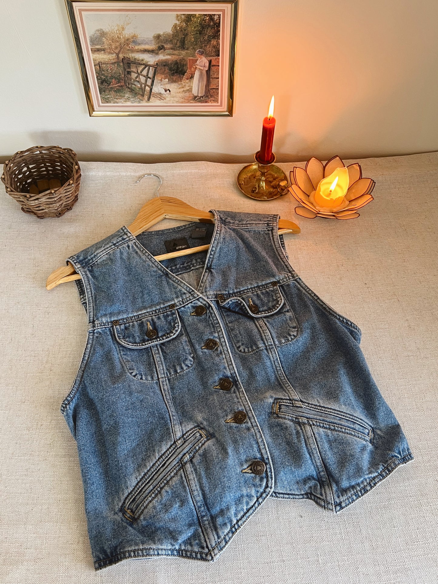 Vintage Denim Vest (M)