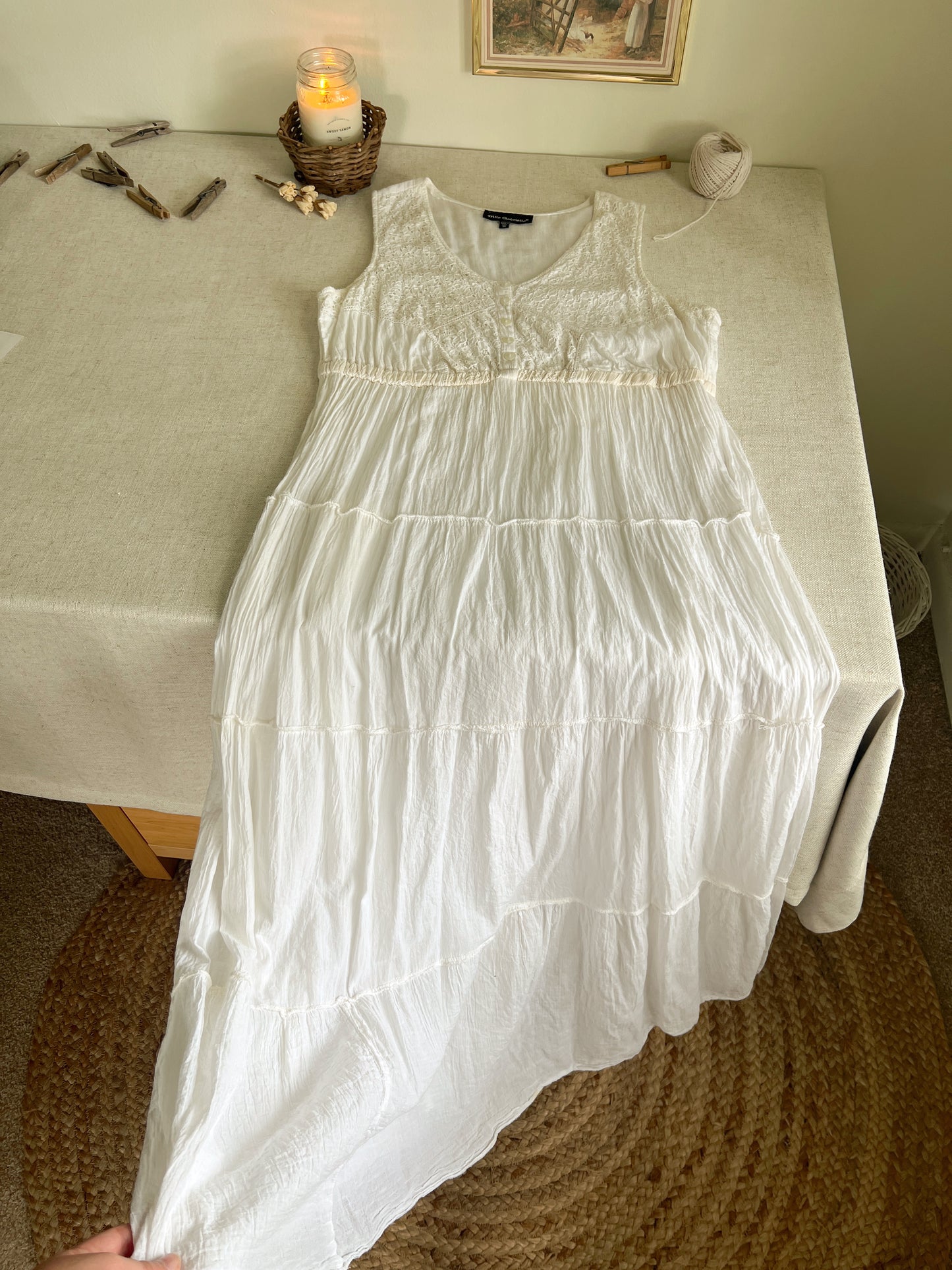 Vintage Cotton Dress (XL)