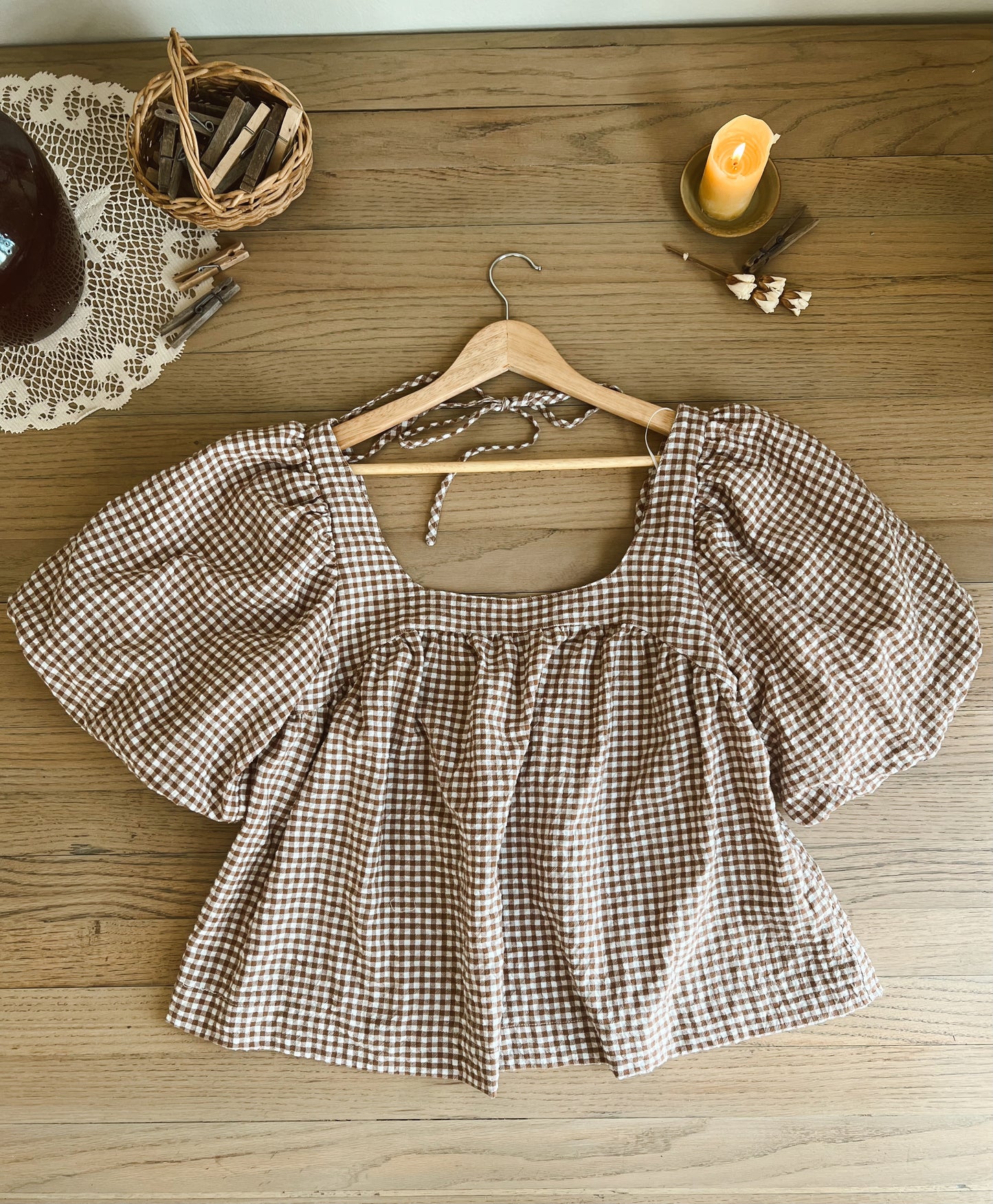 Neuflora Gingham Blouse (L)