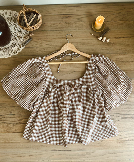 Neuflora Gingham Blouse (L)