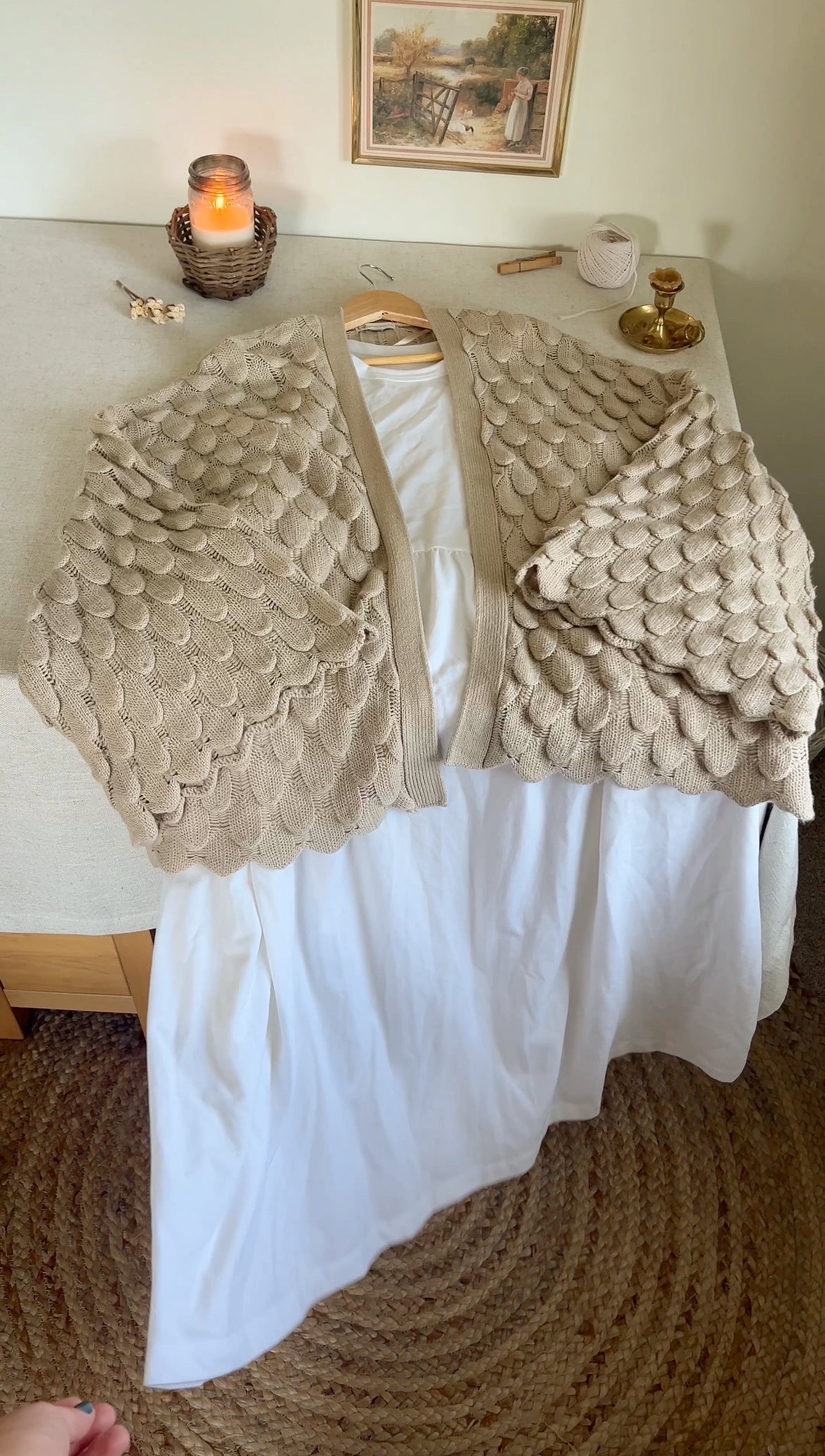Coziest White Dress (XXL)