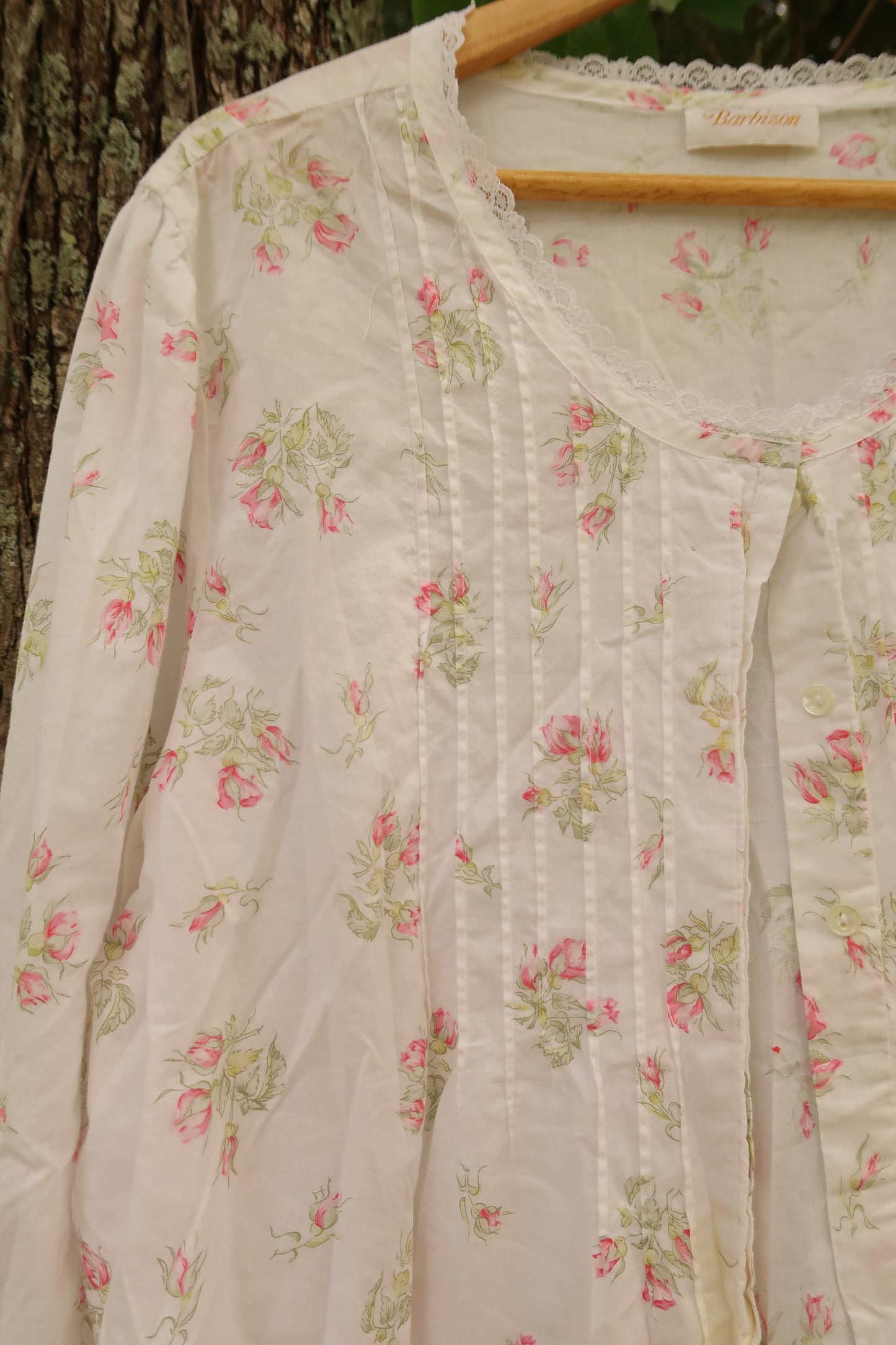 Vintage Floral Nightgown Set (1X/2X)