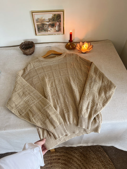 Vintage Grandpa Sweater (L)