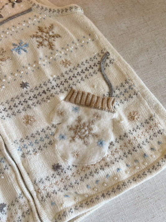 Adorable Vtg Christmas Vest (L)