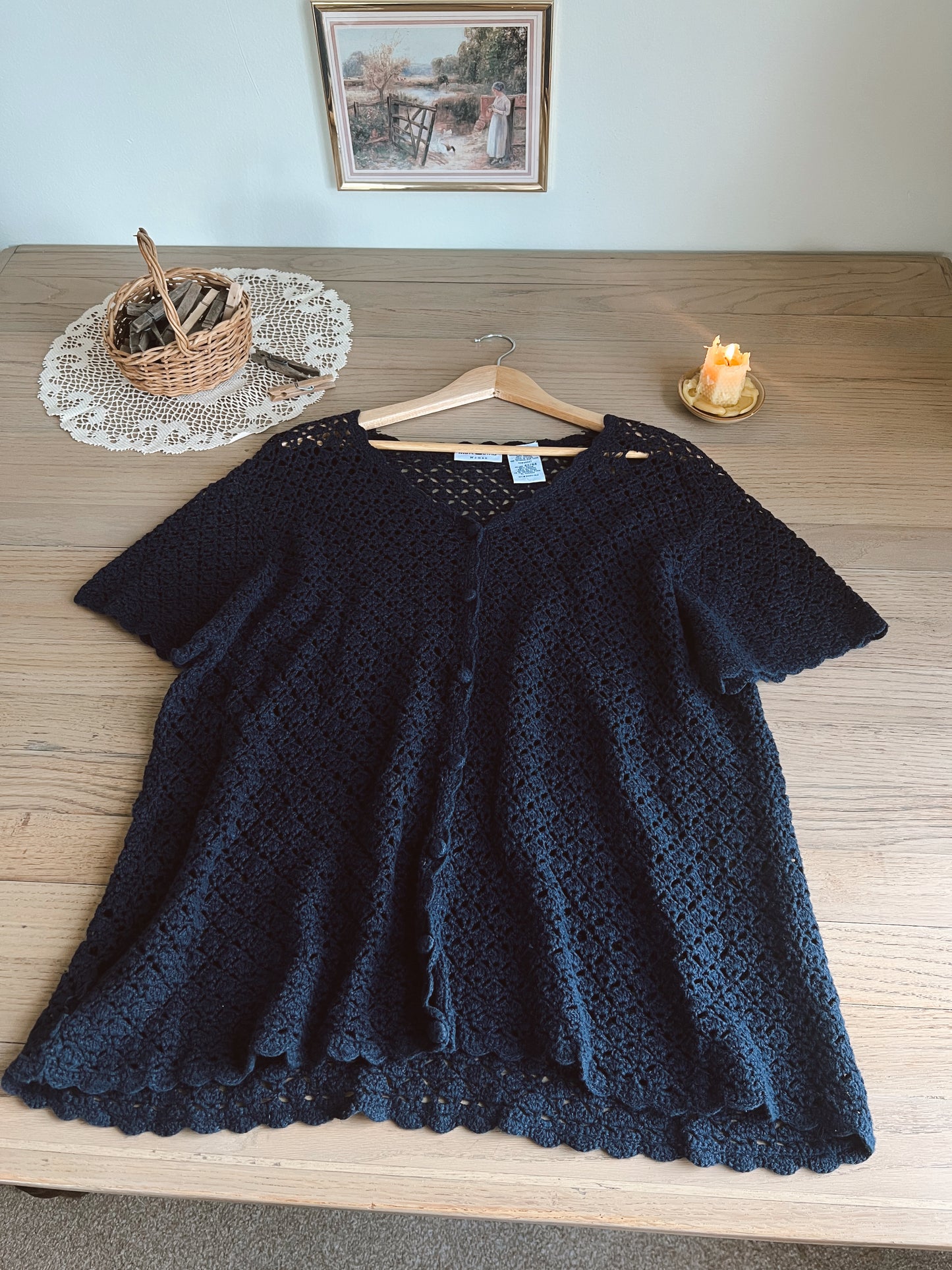 Vintage Knit Cardigan (2X)