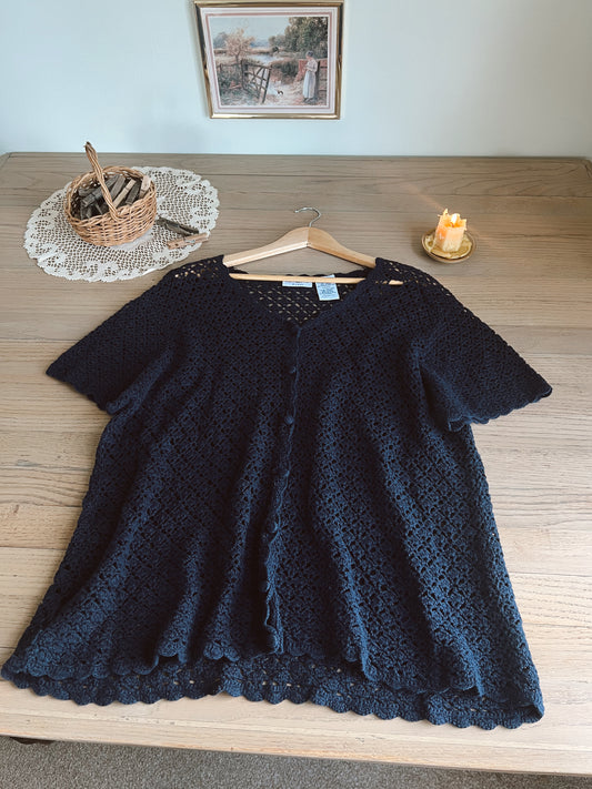 Vintage Knit Cardigan (2X)