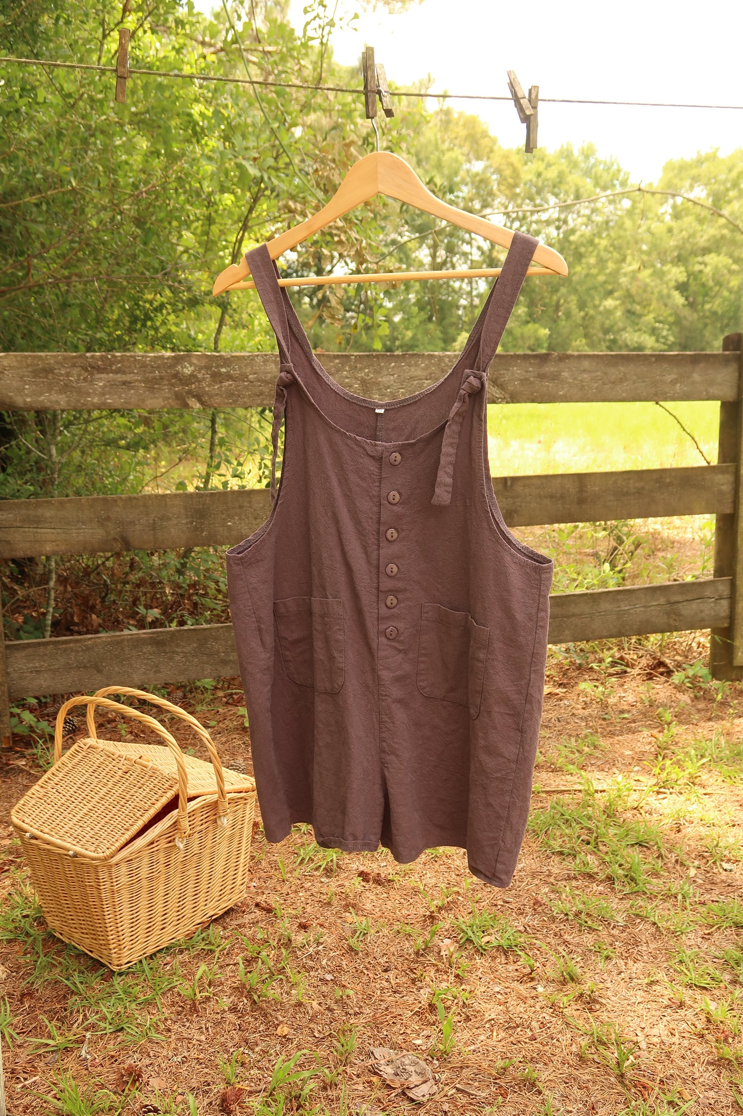 Linen/Cotton Romper (M)