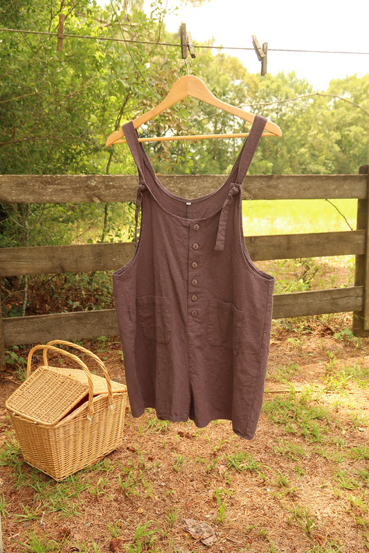 Linen/Cotton Romper (M)