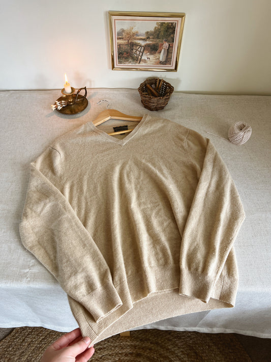 Vintage Cashmere Sweater (XL)