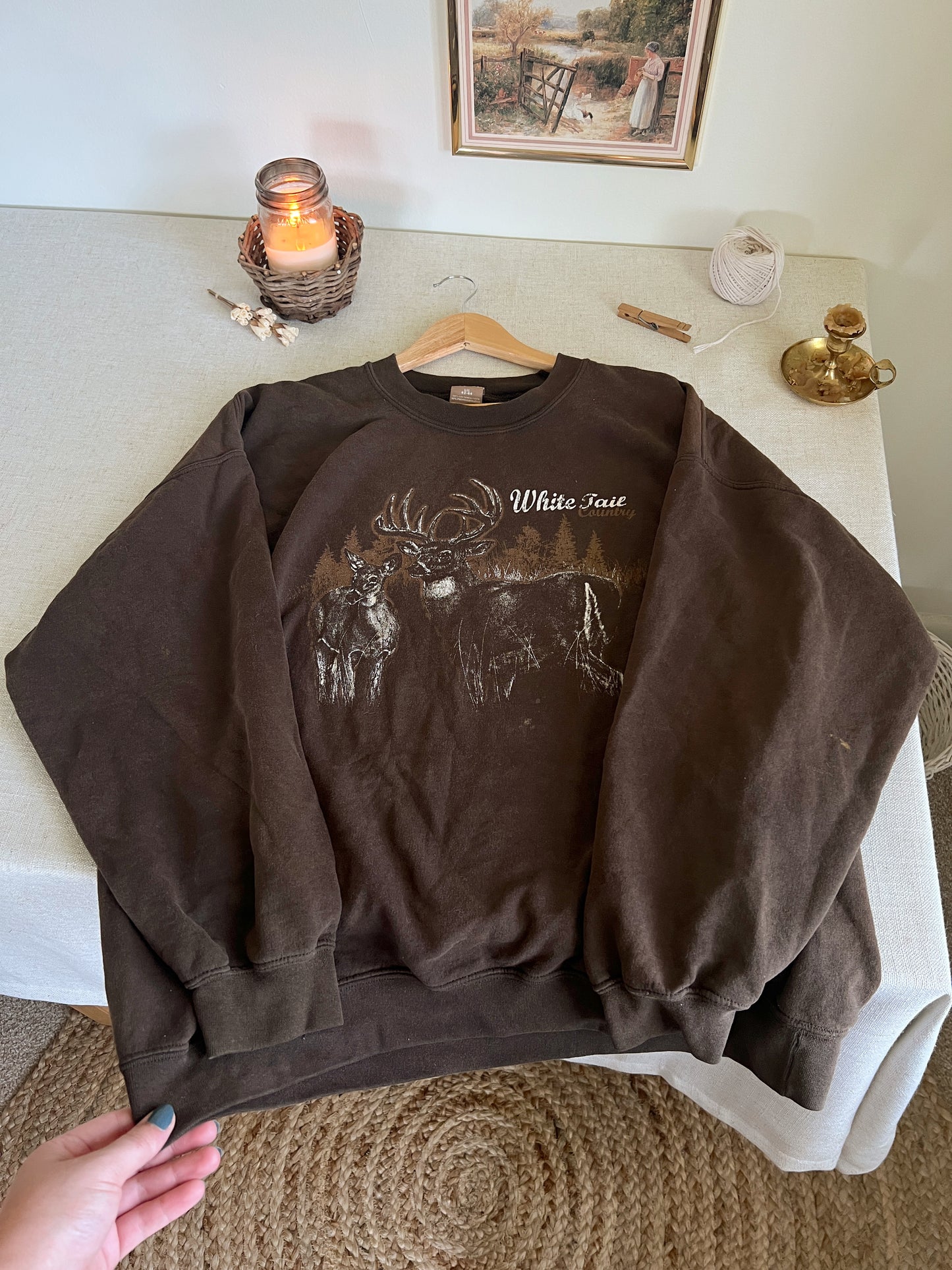 White Tail Deer Crew (XXL)