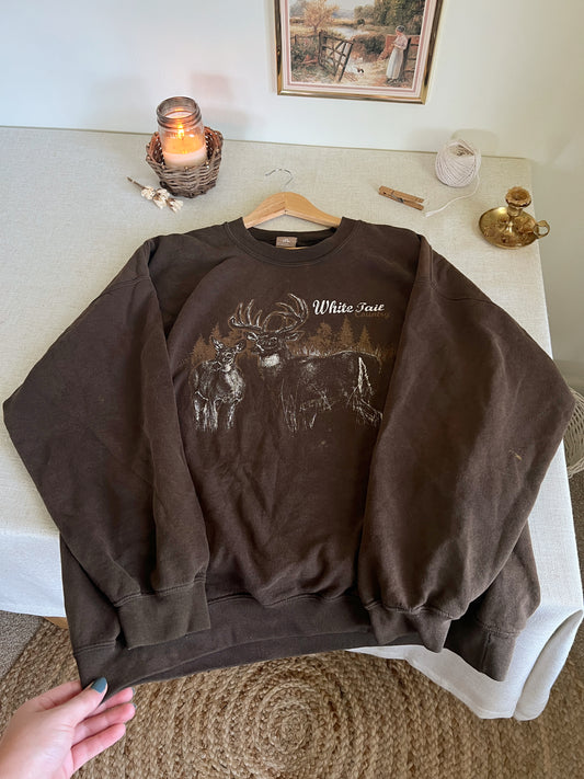 White Tail Deer Crew (XXL)