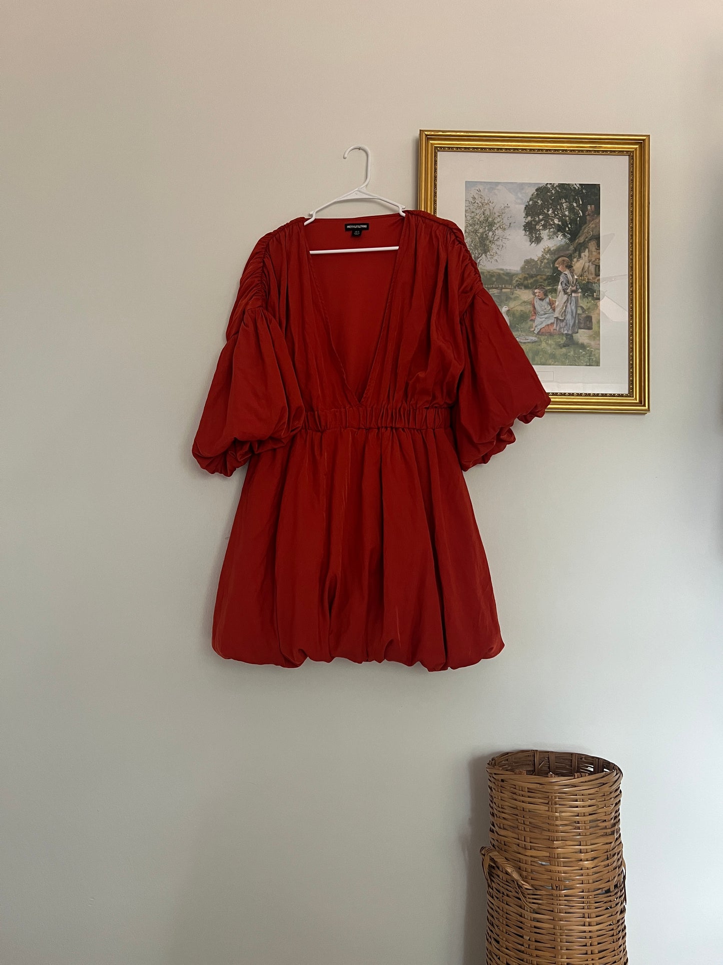 Puff Sleeve Mini Dress (12)