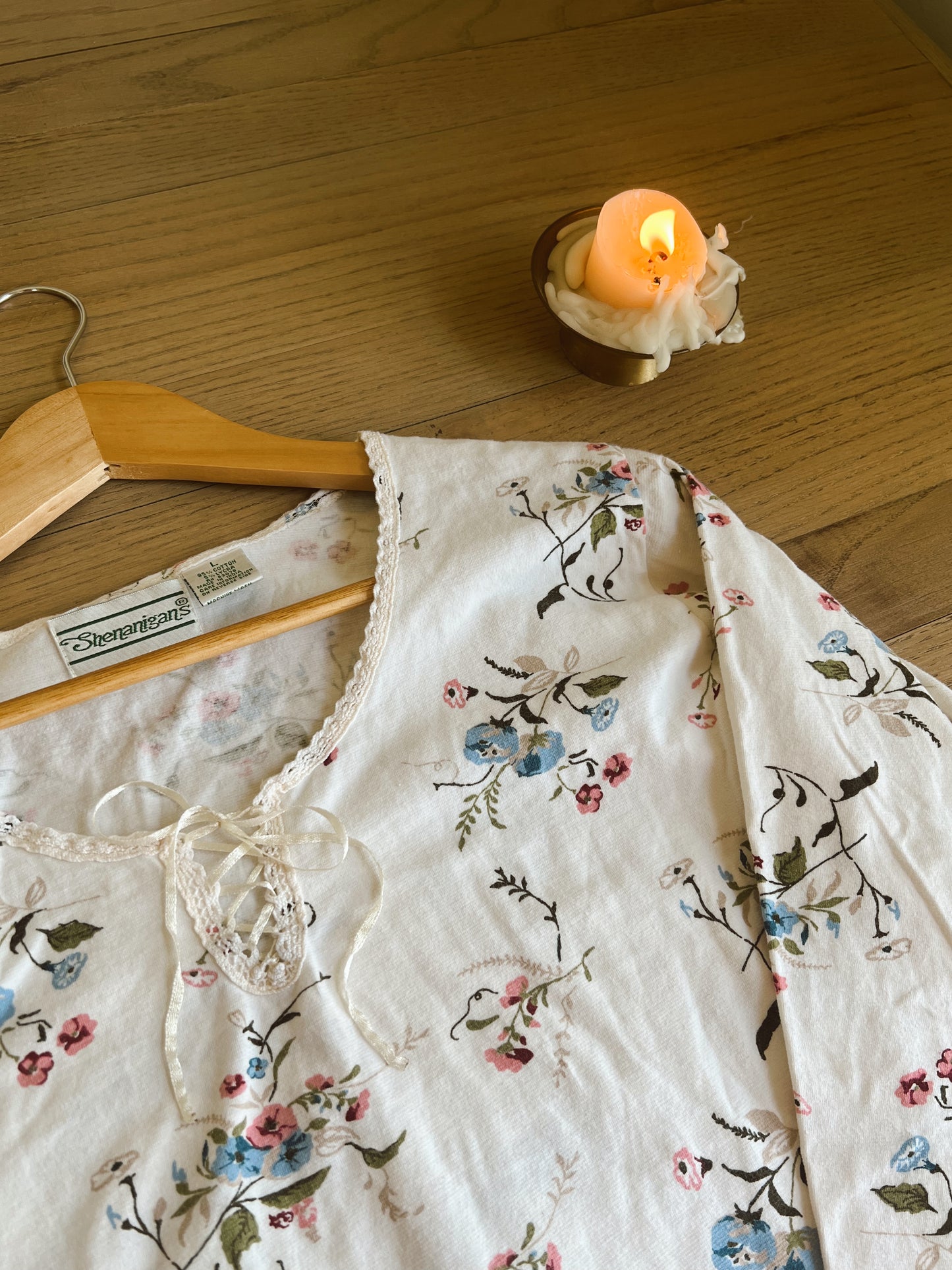 Vintage Floral Blouse (L)
