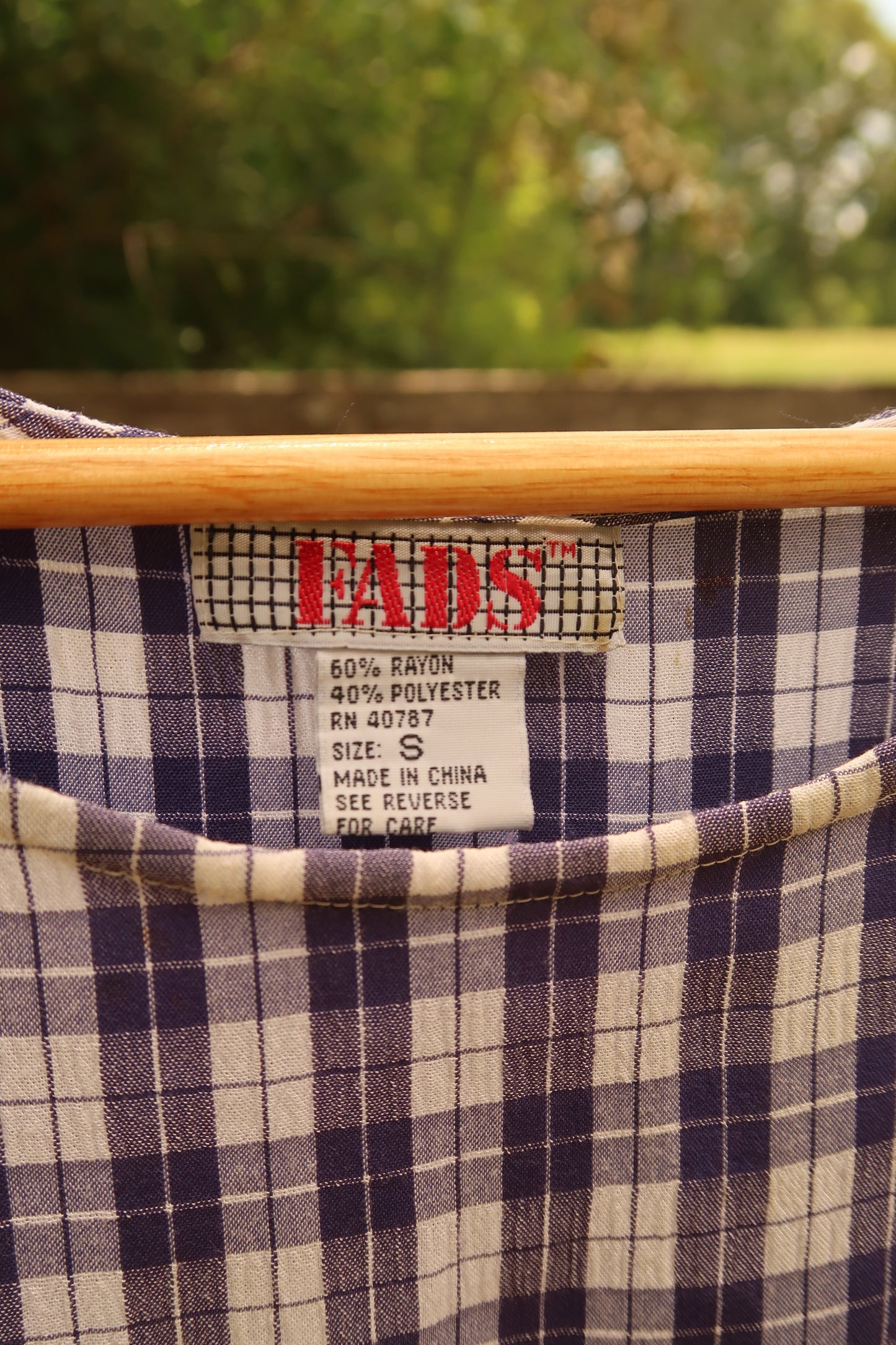 Vintage Plaid Dress (S)