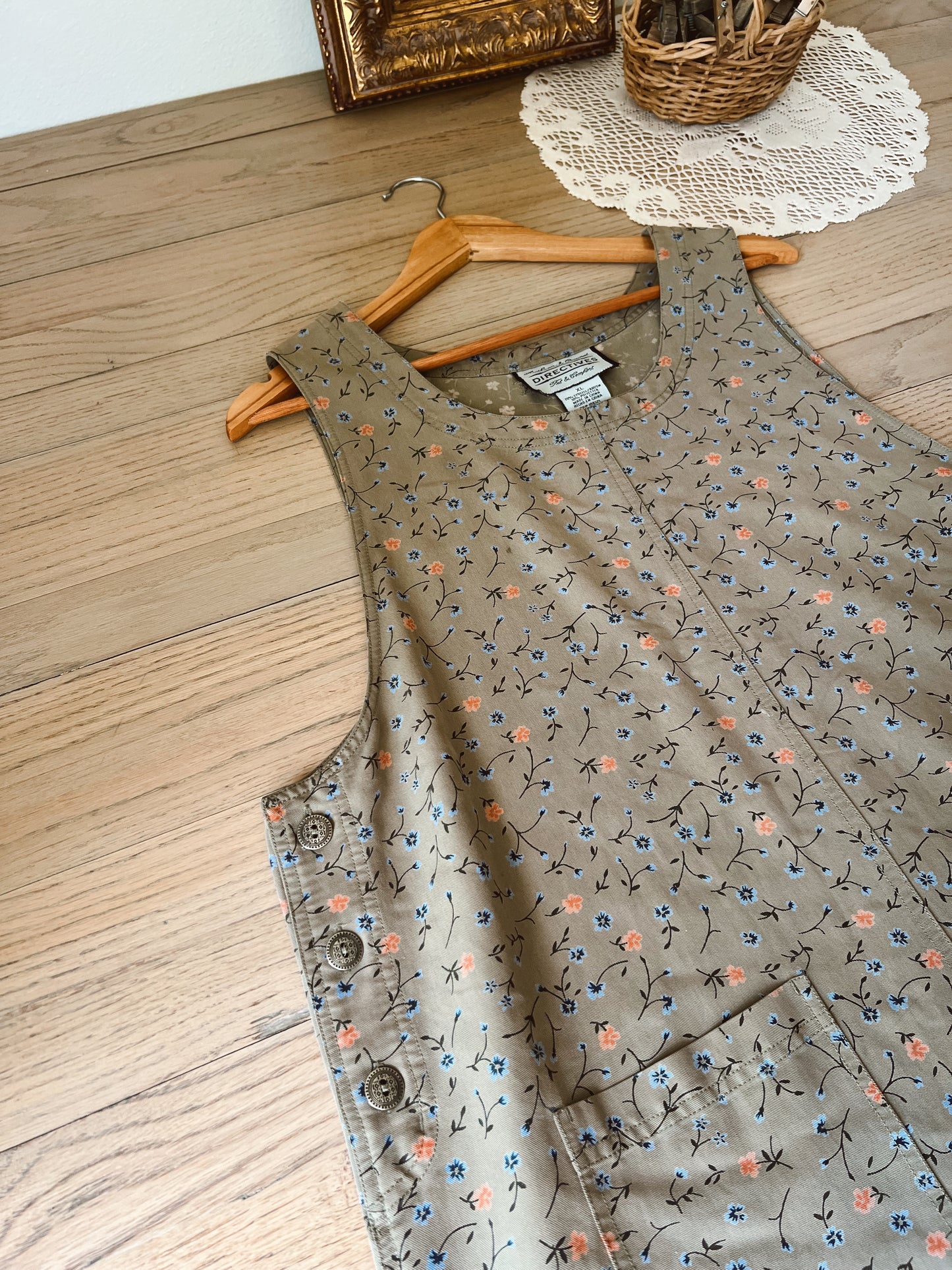 Vintage Floral Dress (XL)