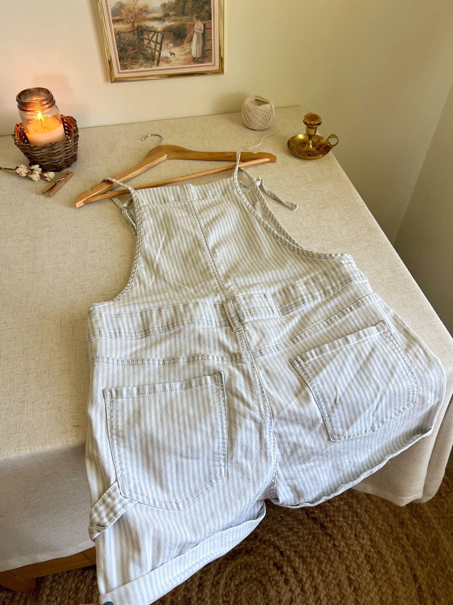 Adorable Denim Romper (L)
