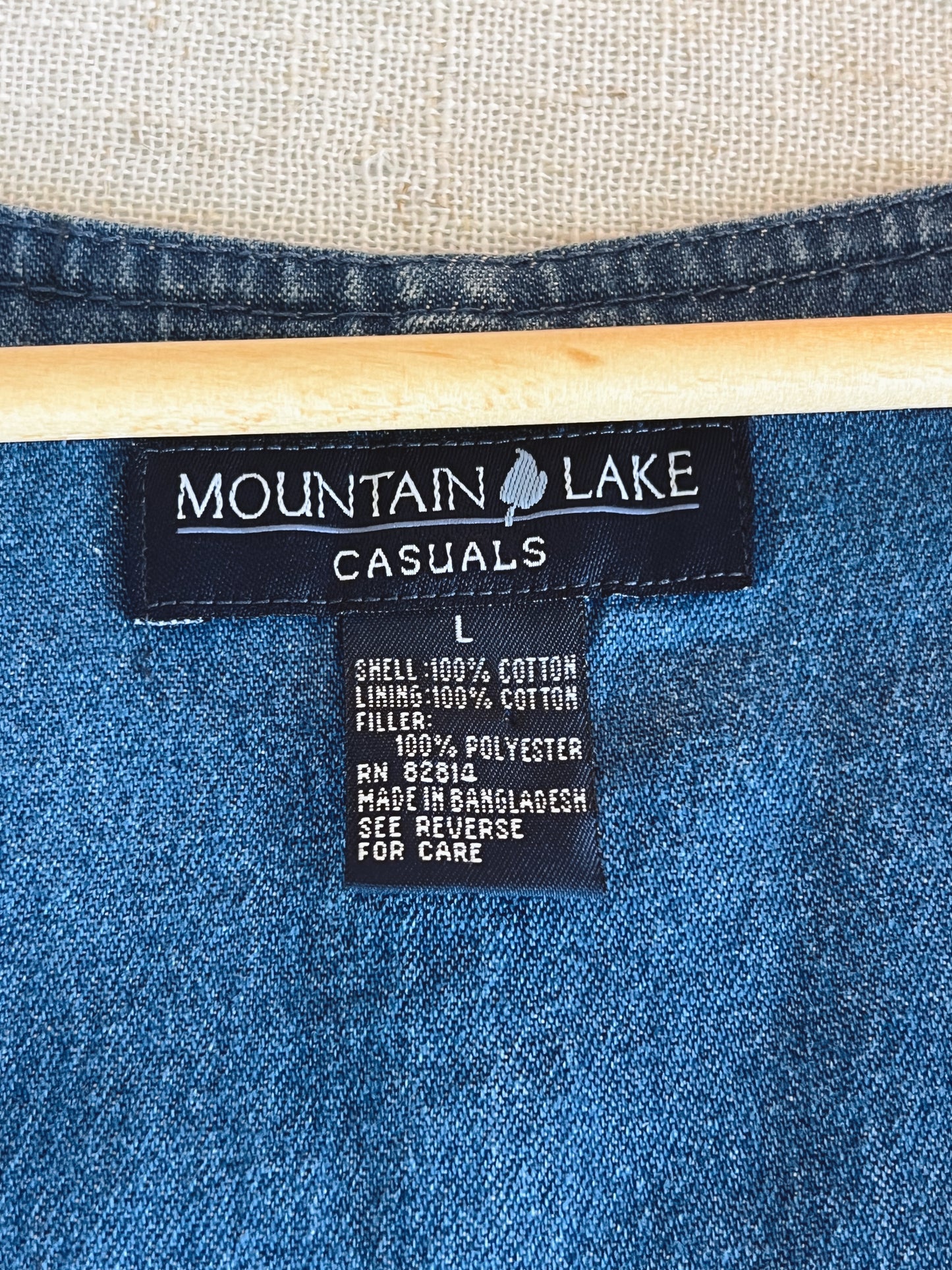 Vintage Denim Dress (L)