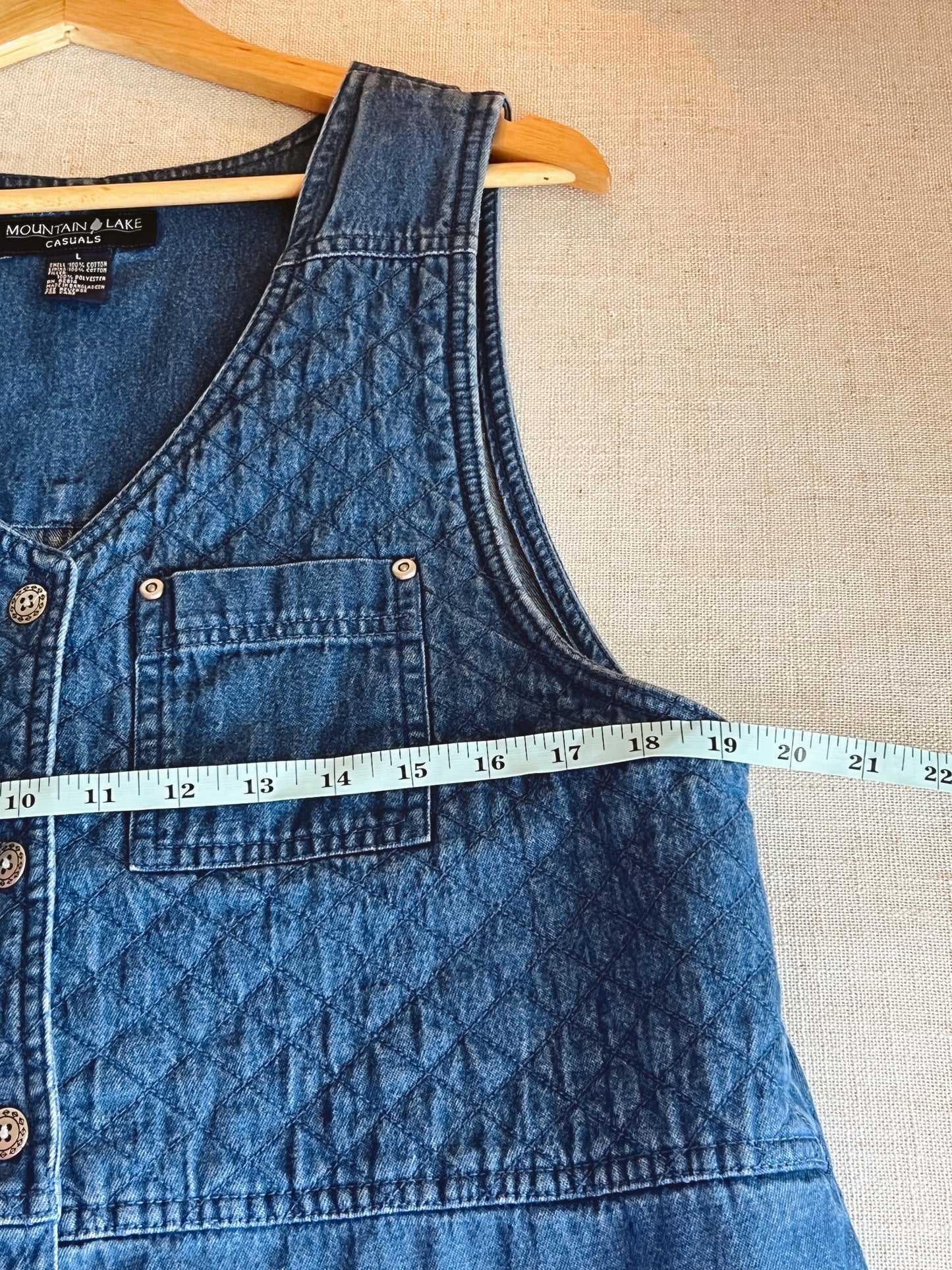 Vintage Denim Dress (L)