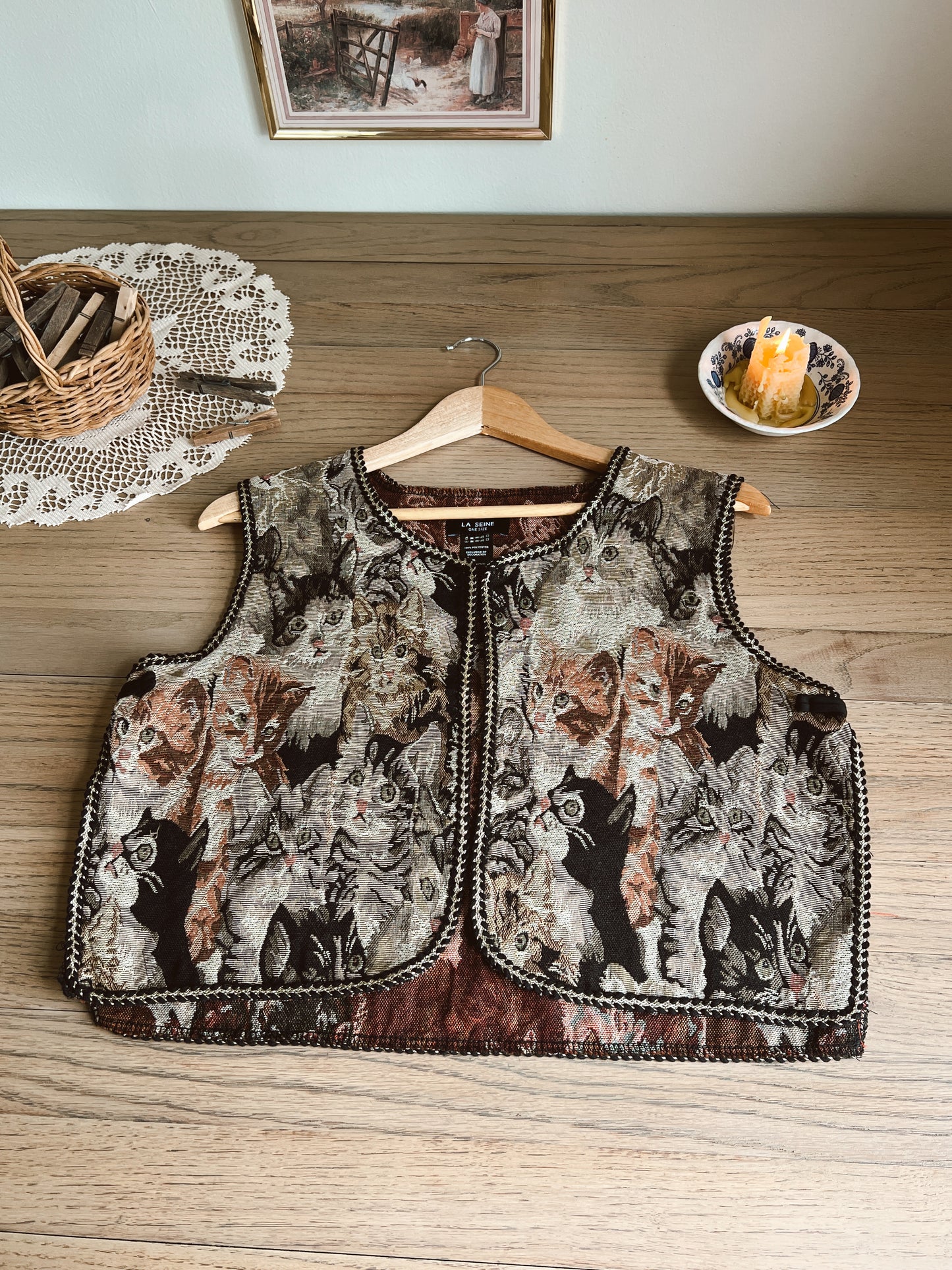 Cat Tapestry Vest (XS-L)