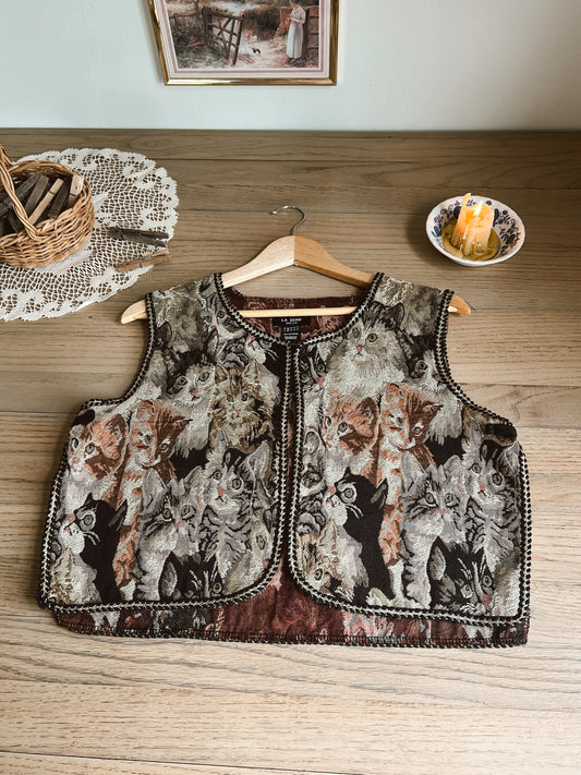 Cat Tapestry Vest (XS-L)