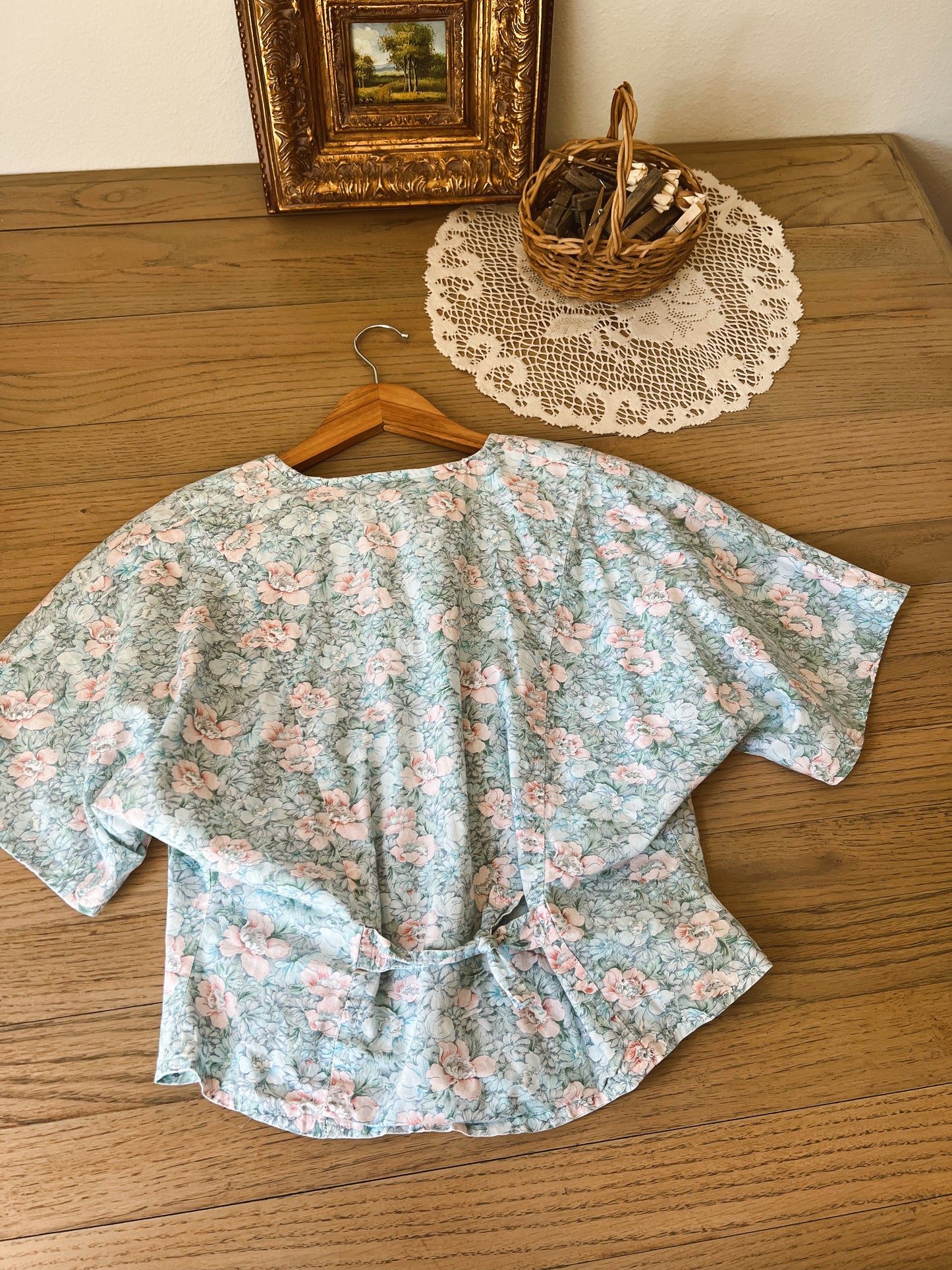 Handmade Floral Blouse (S)