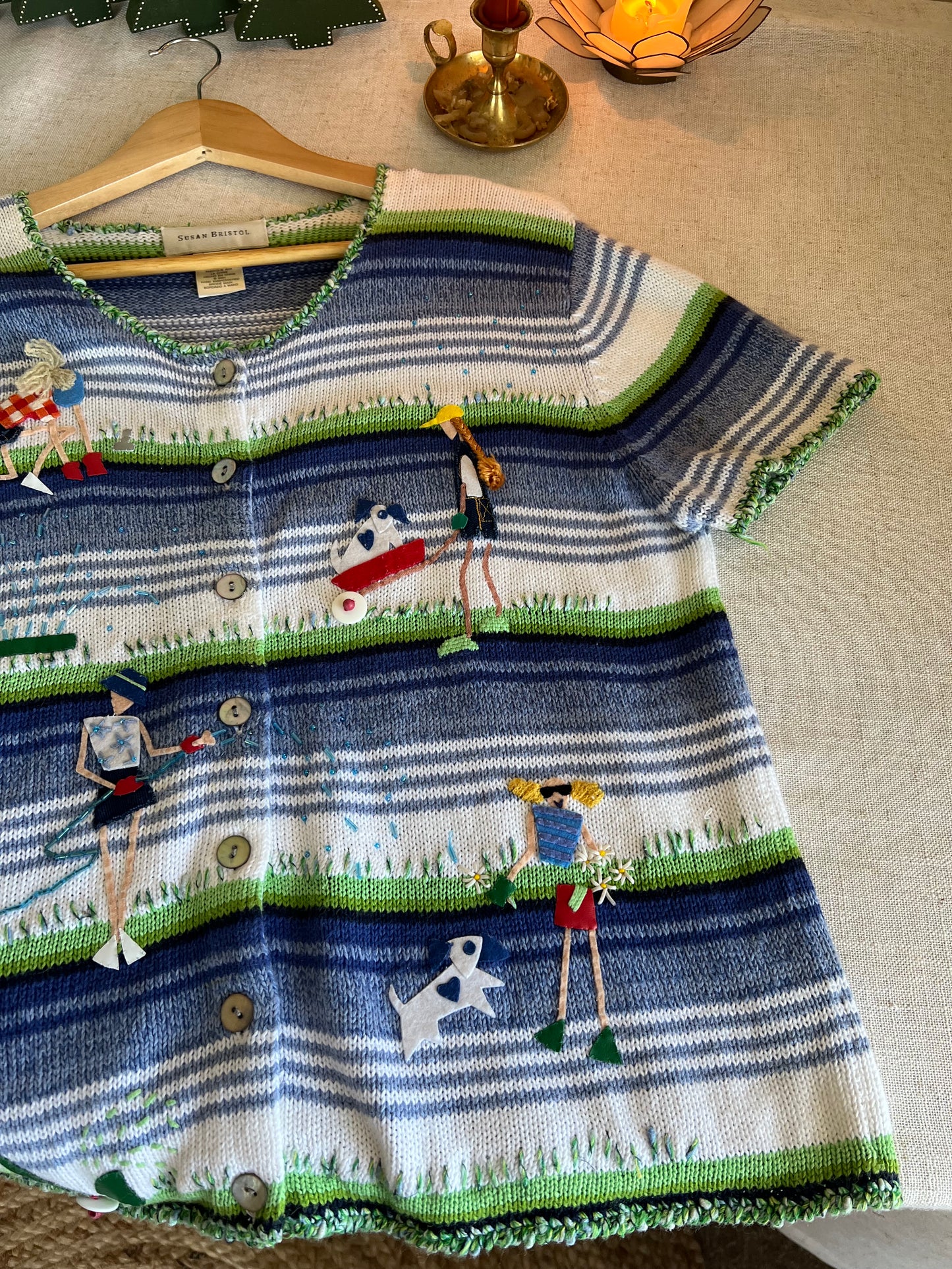 Vtg Garden Girl Blouse (M)