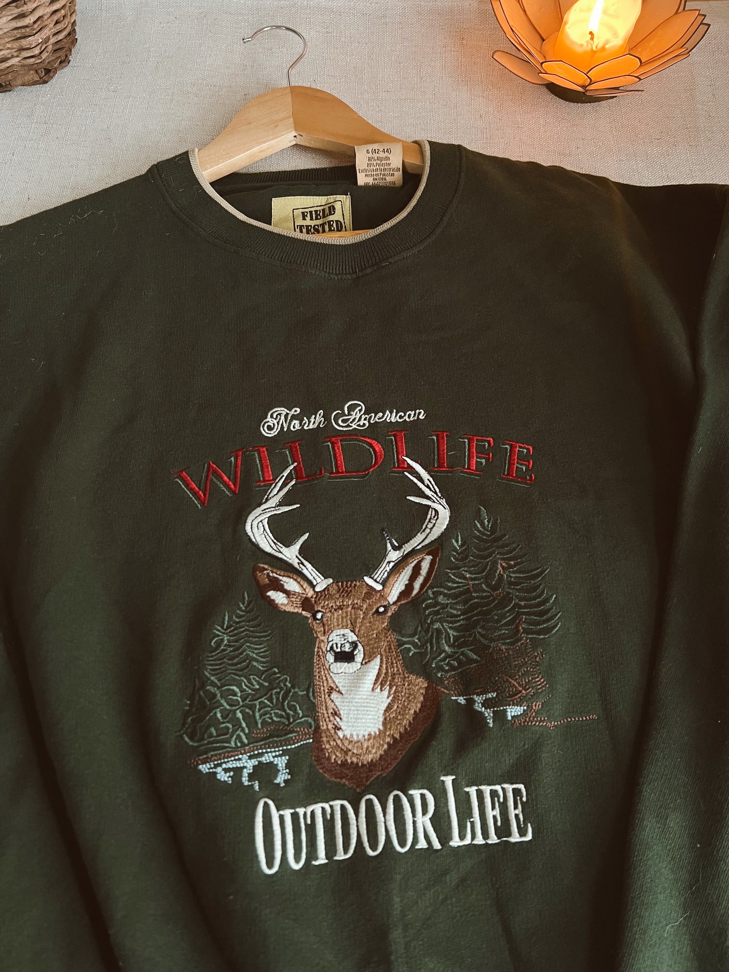 Vtg Deer Crewneck (XXL)