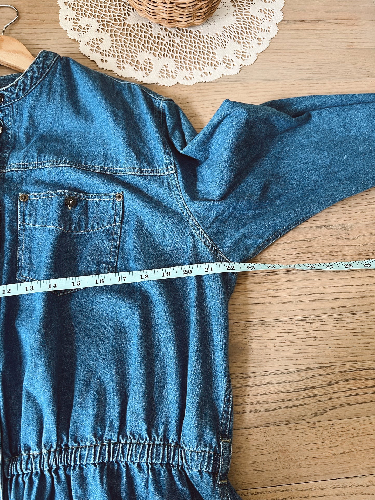 Vintage Denim Dress (XL)