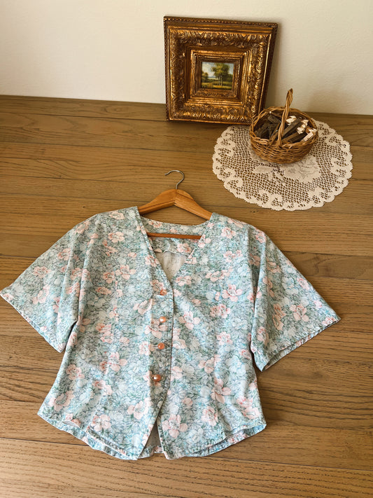 Handmade Floral Blouse (S)