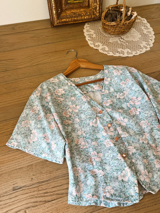 Handmade Floral Blouse (S)