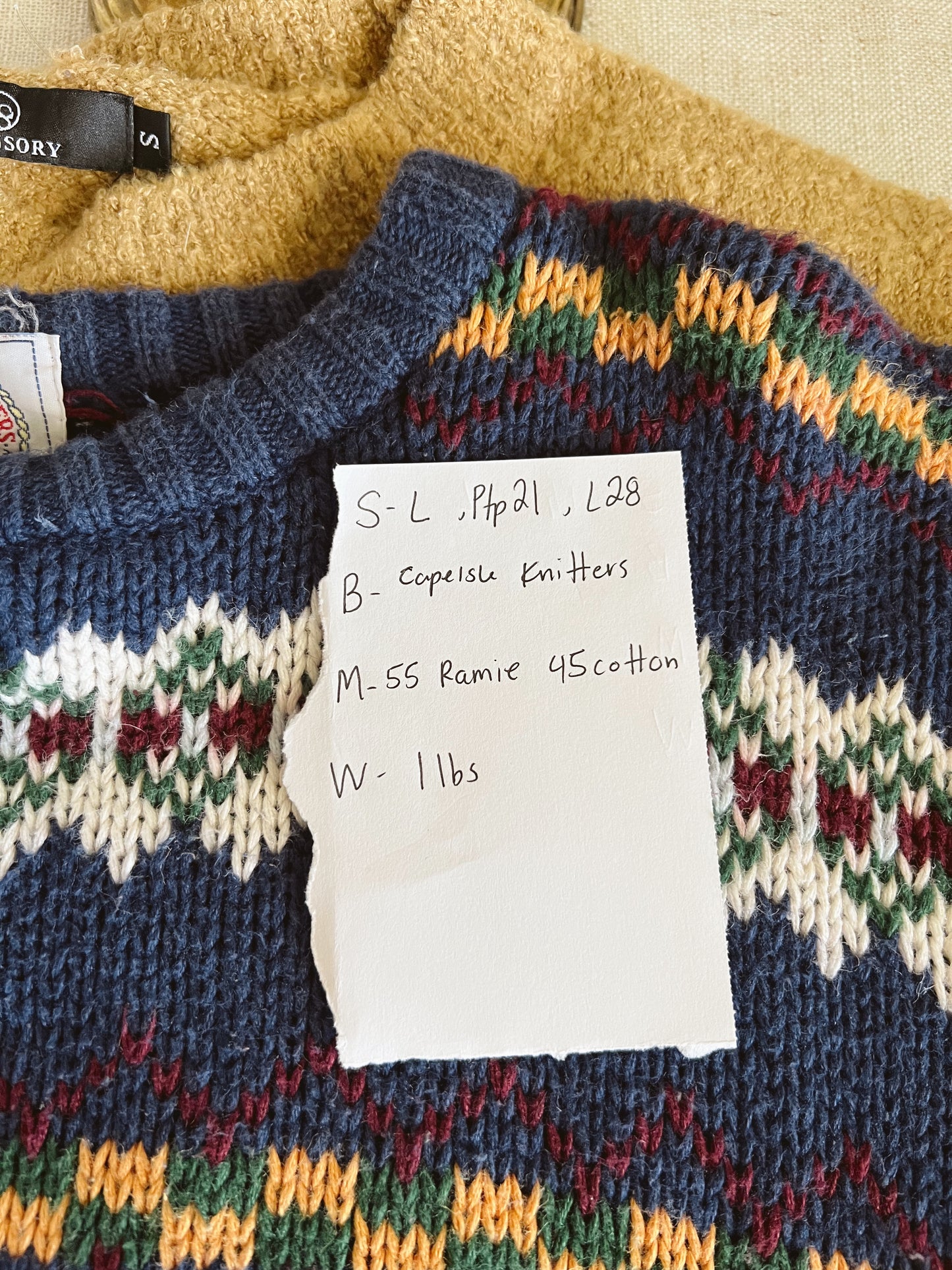 Vintage Grandpa Sweater (L)