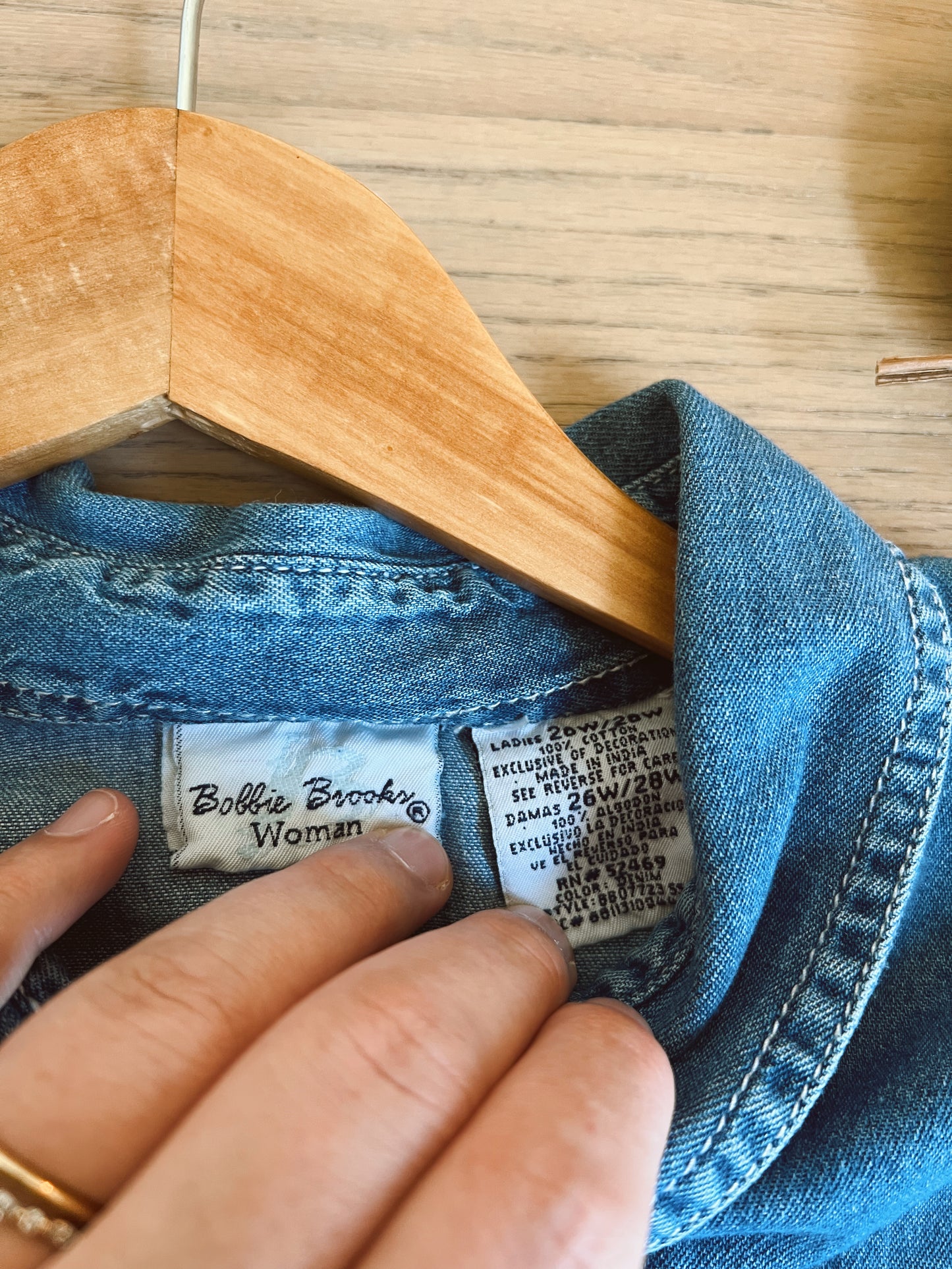 Adorable Denim Button-Up (20W)