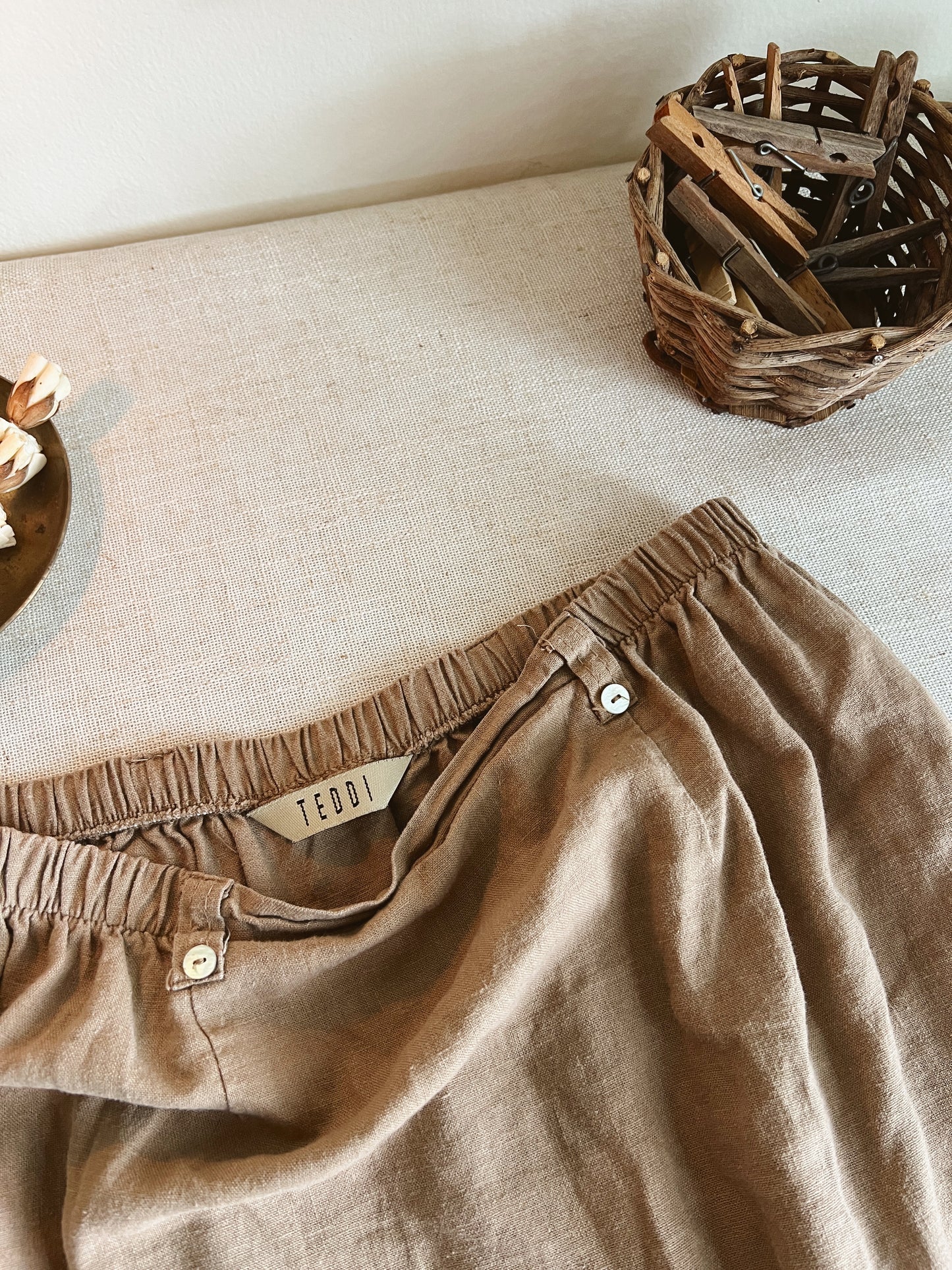 Vintage Linen Skirt (M)