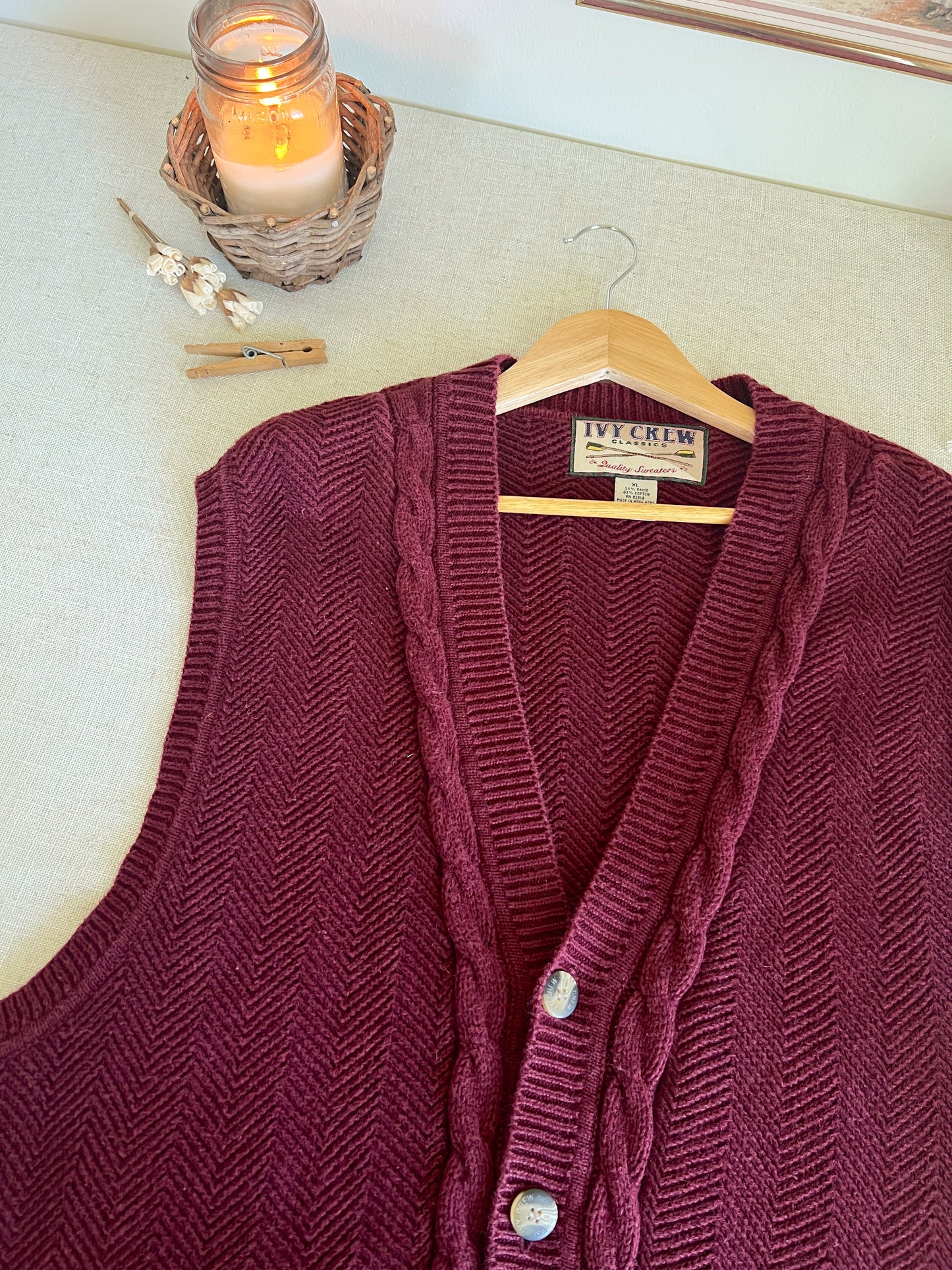Vintage Sweater Vest (XL)
