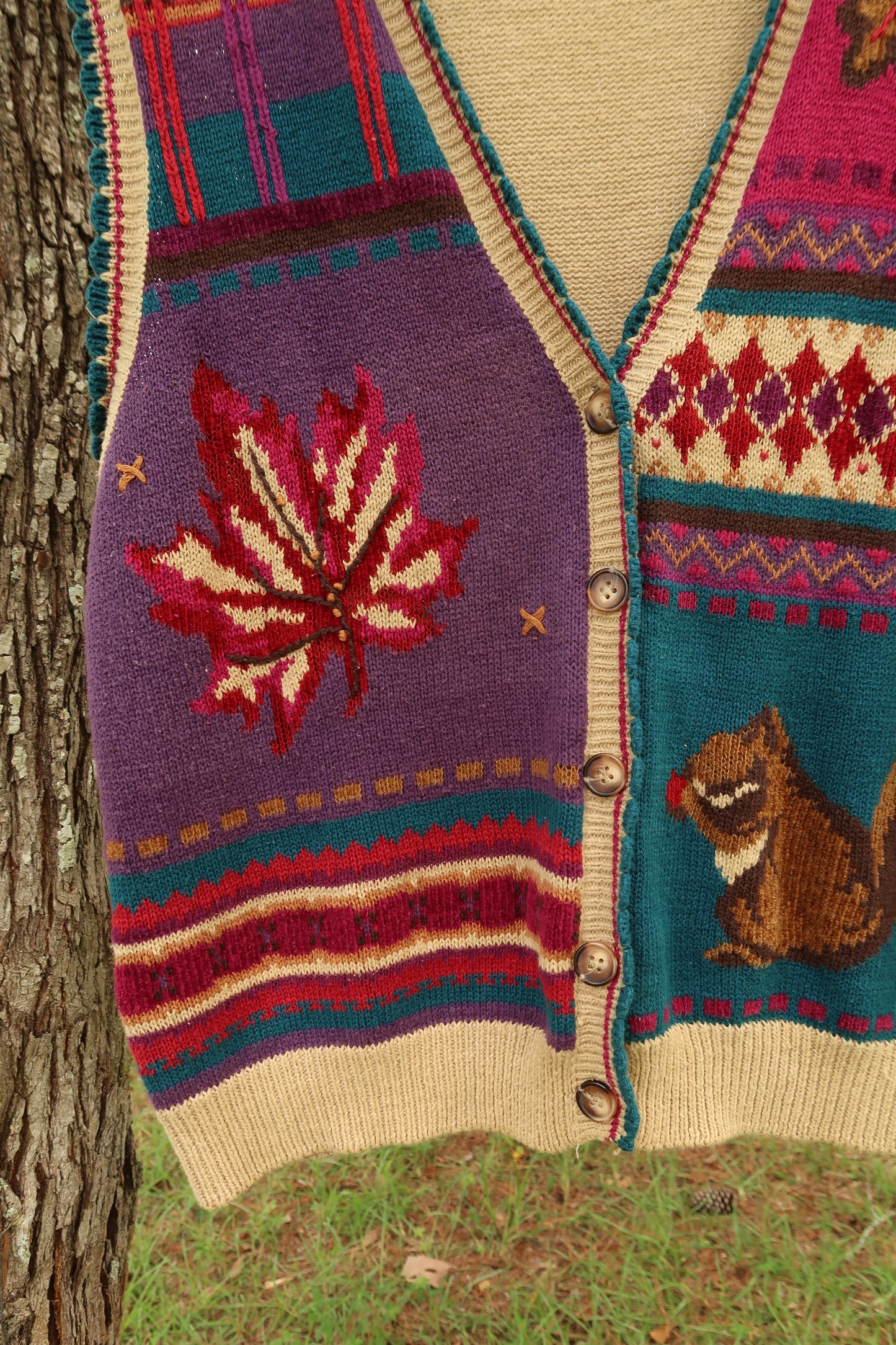 Vintage Autumn Vest (L)