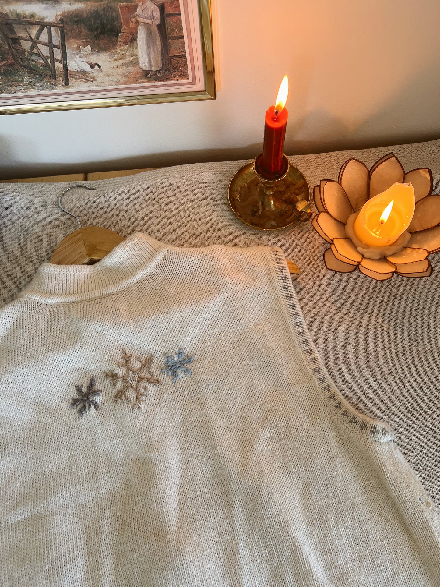 Adorable Vtg Christmas Vest (L)