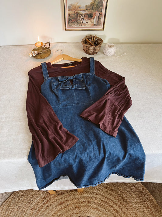 Adorable Denim Dress (L)