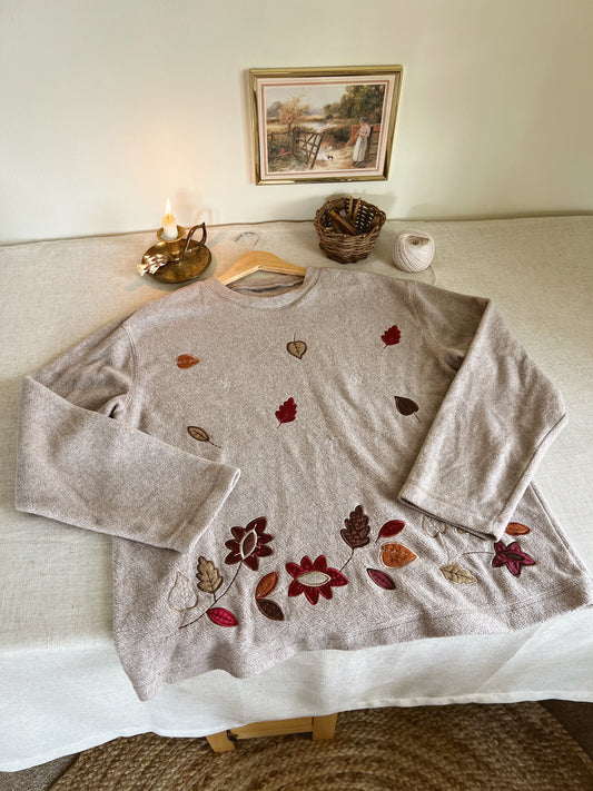 Vtg Autumn Sweater (XL)