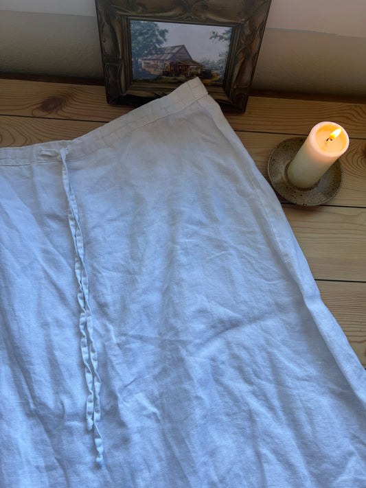 White Linen Skirt (2X)