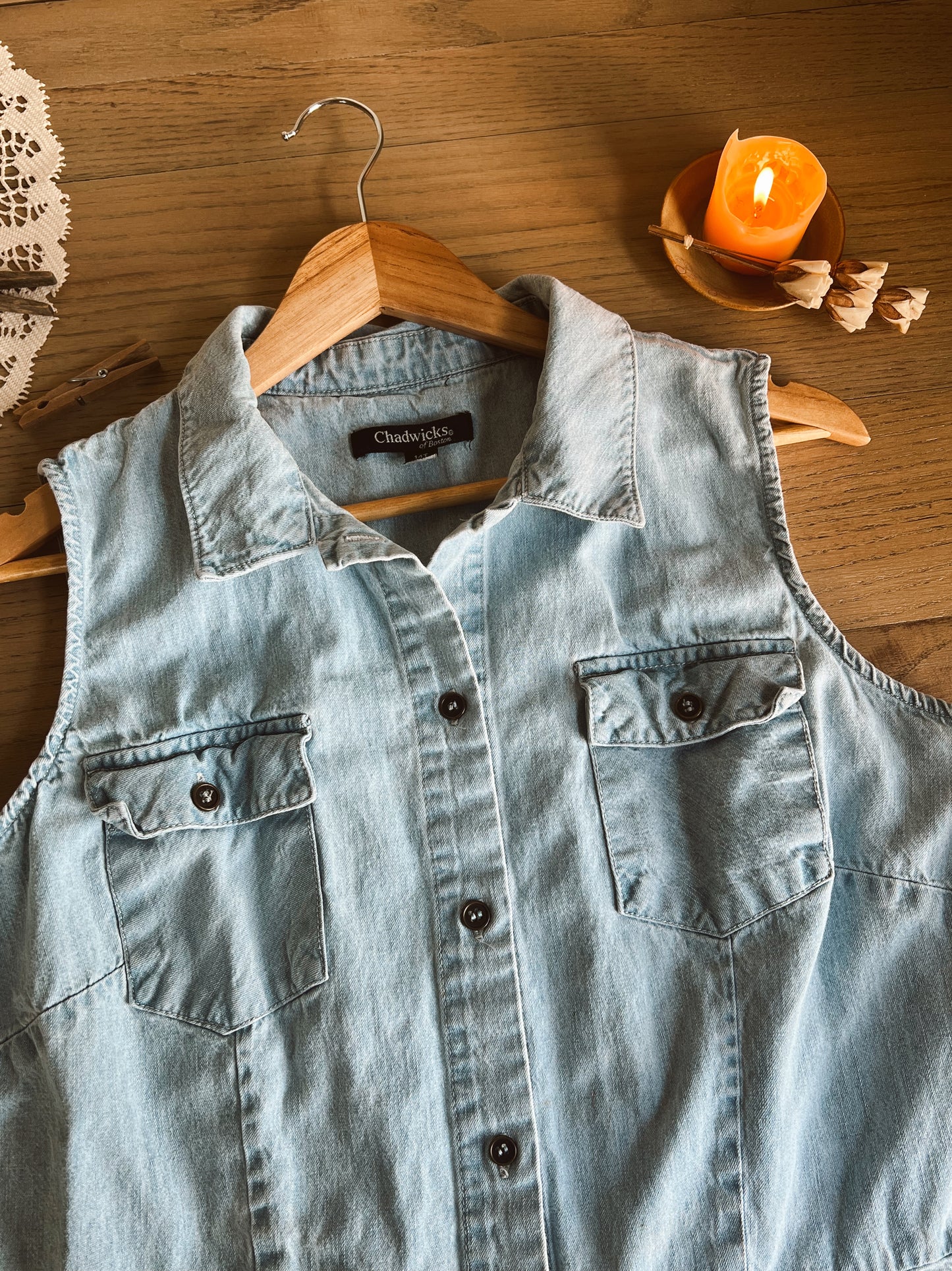 Light Wash Denim Dress (14T)